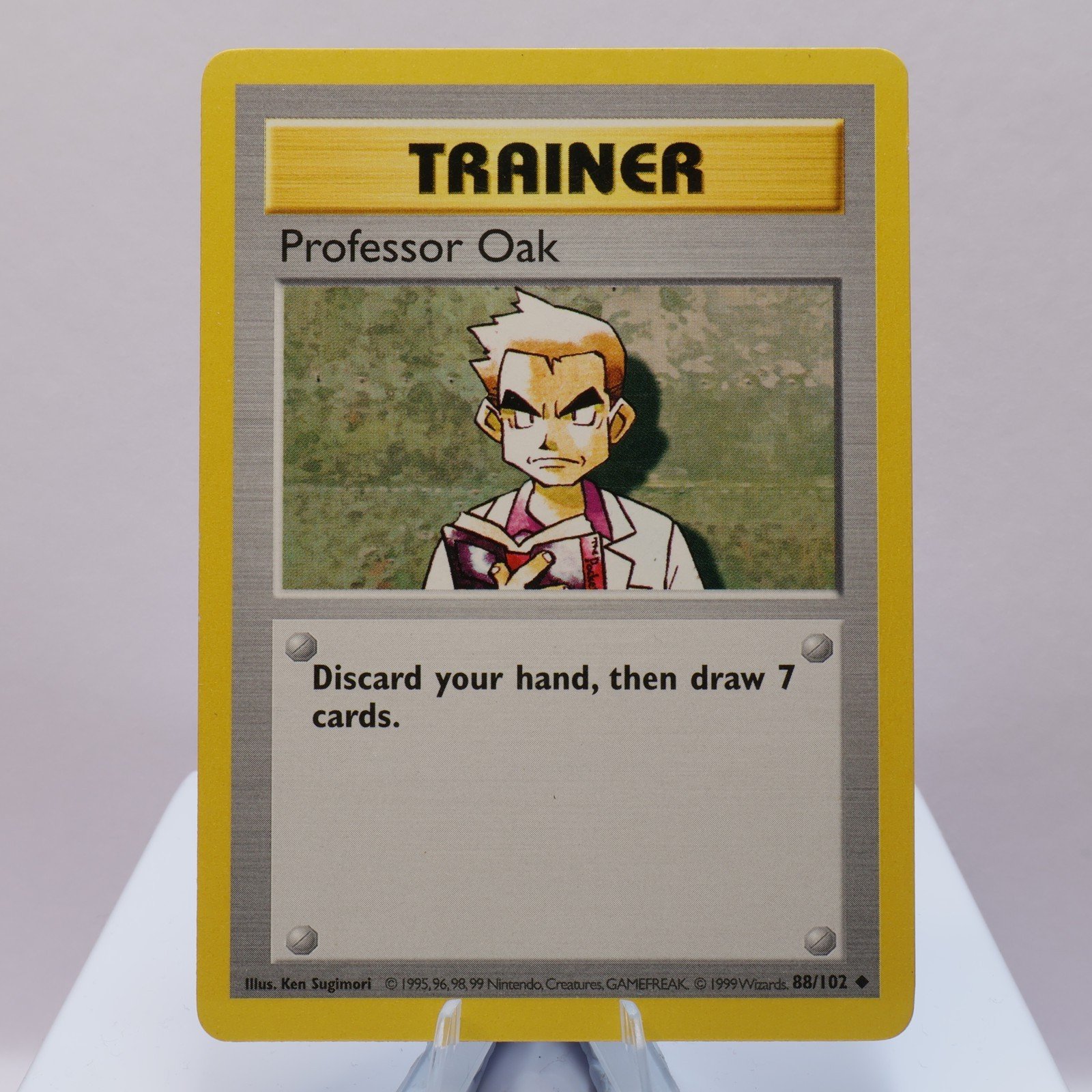 Pokemon TCG Professor Oak 88102 Base Set Uncommon Shadowless WOTC 1999 EXC 167710747844 2