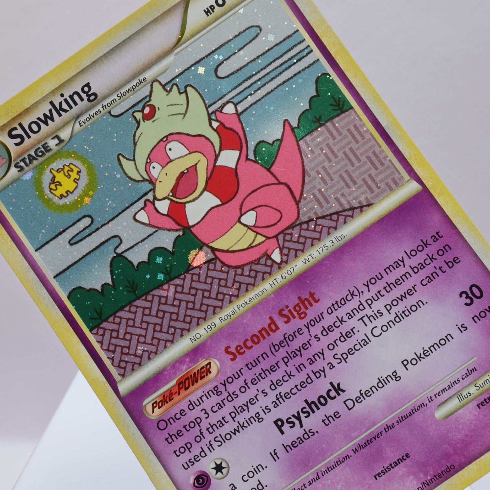 Pokemon TCG – Slowking 12/123 HeartGold & SoulSilver Holo Rare   – EXC