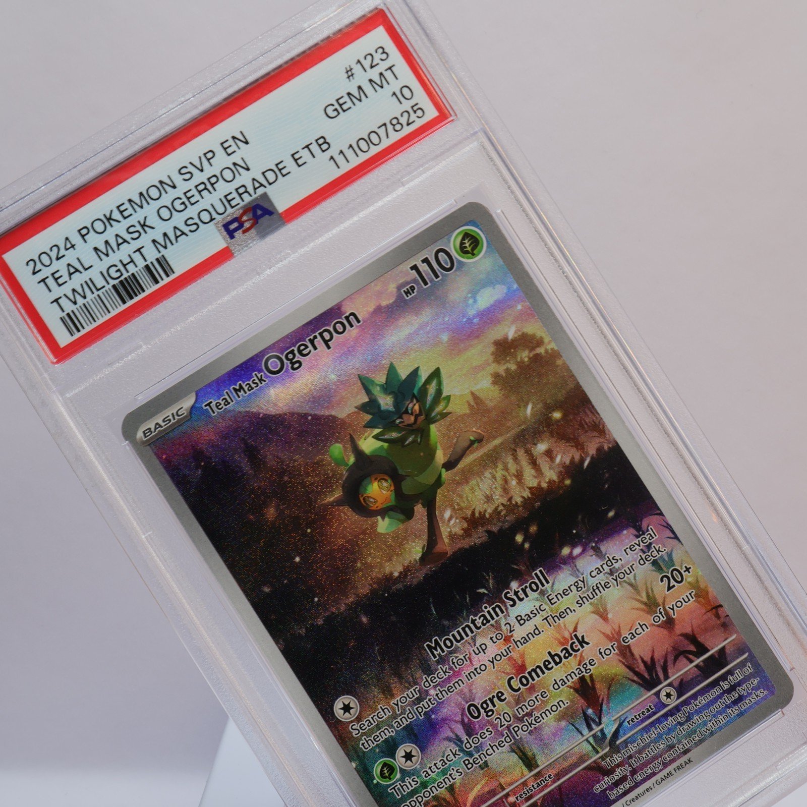 Pokemon TCG – Teal Mask Ogerpon SVP 123 Black Star Promo – PSA 10 GEM MT