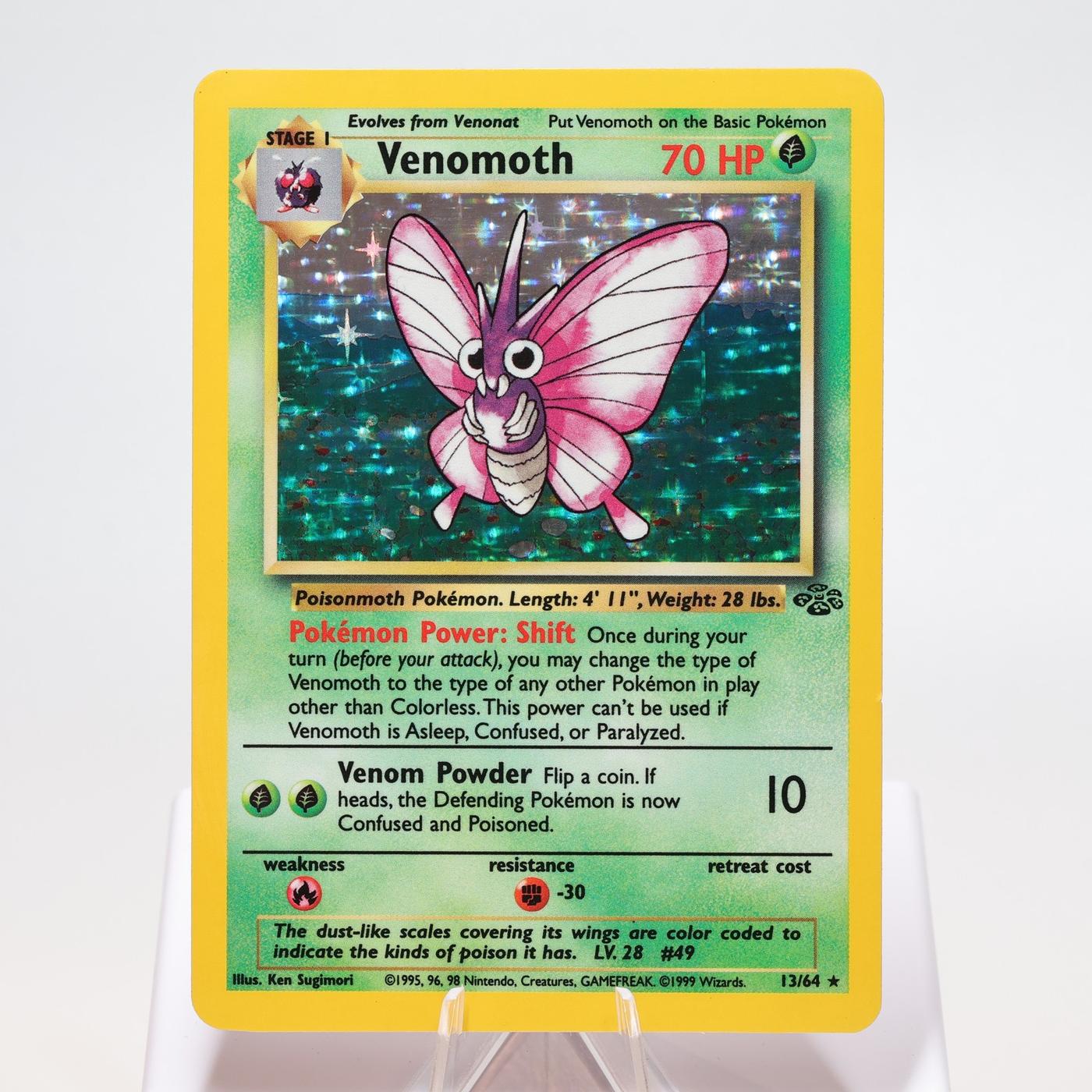 Pokemon TCG Venomoth 1364 Jungle Holo Rare WOTC EXCNM 168327252494 2