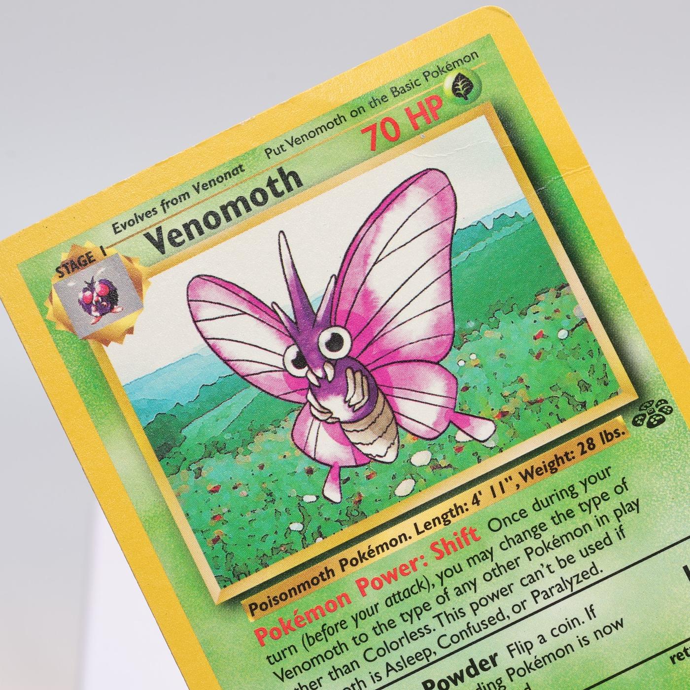 Pokemon TCG Venomoth 2964 Jungle Rare WOTC PL Crease 168421188114