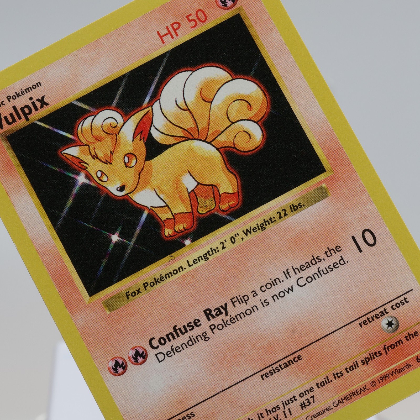 Pokemon TCG Vulpix 68102 Base Set Common Shadowless WOTC 1999 EXCNM 168144948214