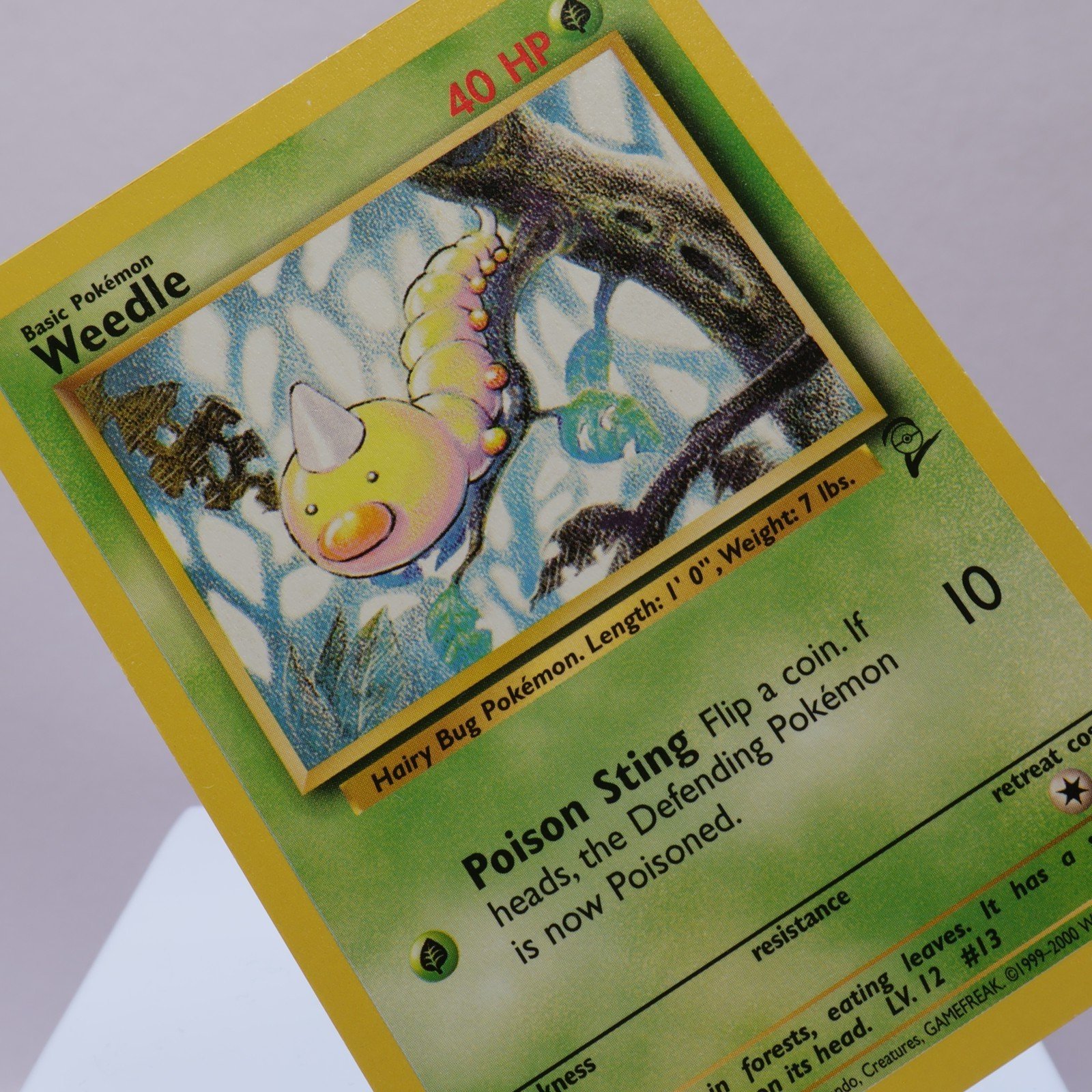 Pokemon TCG – Weedle 100/130 Base Set 2 Common  WOTC – NM