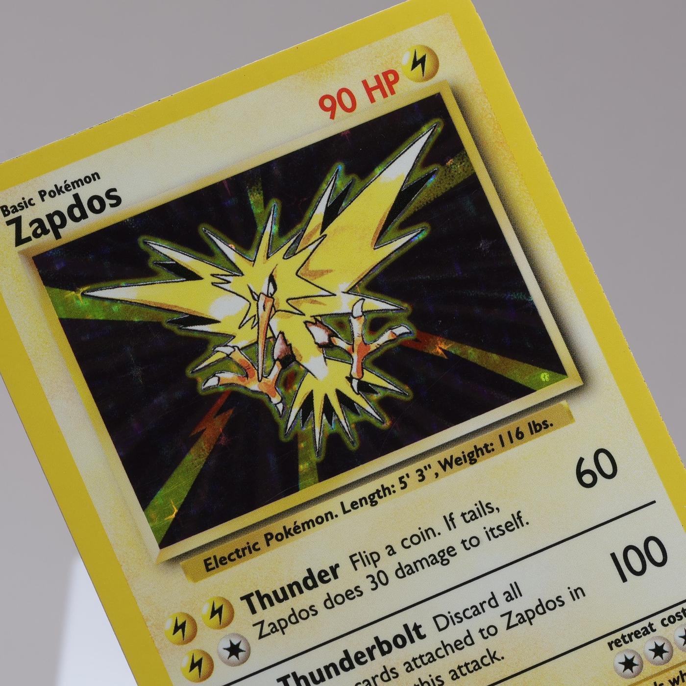 Pokemon TCG Zapdos 16102 Base Set Holo Rare WOTC 1999 NMEXC 167950659124