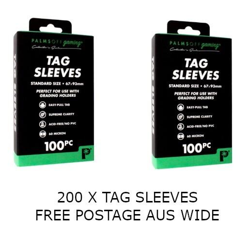 200pc X Palms Off Gaming Tag Sleeves UltraPro Like Quality Express Postage 168305365695