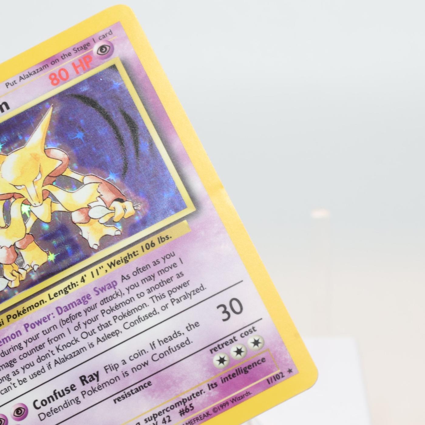Pokemon TCG Alakazam 1102 Base Set Holo Rare WOTC EXCNM Indent 168205418485 4
