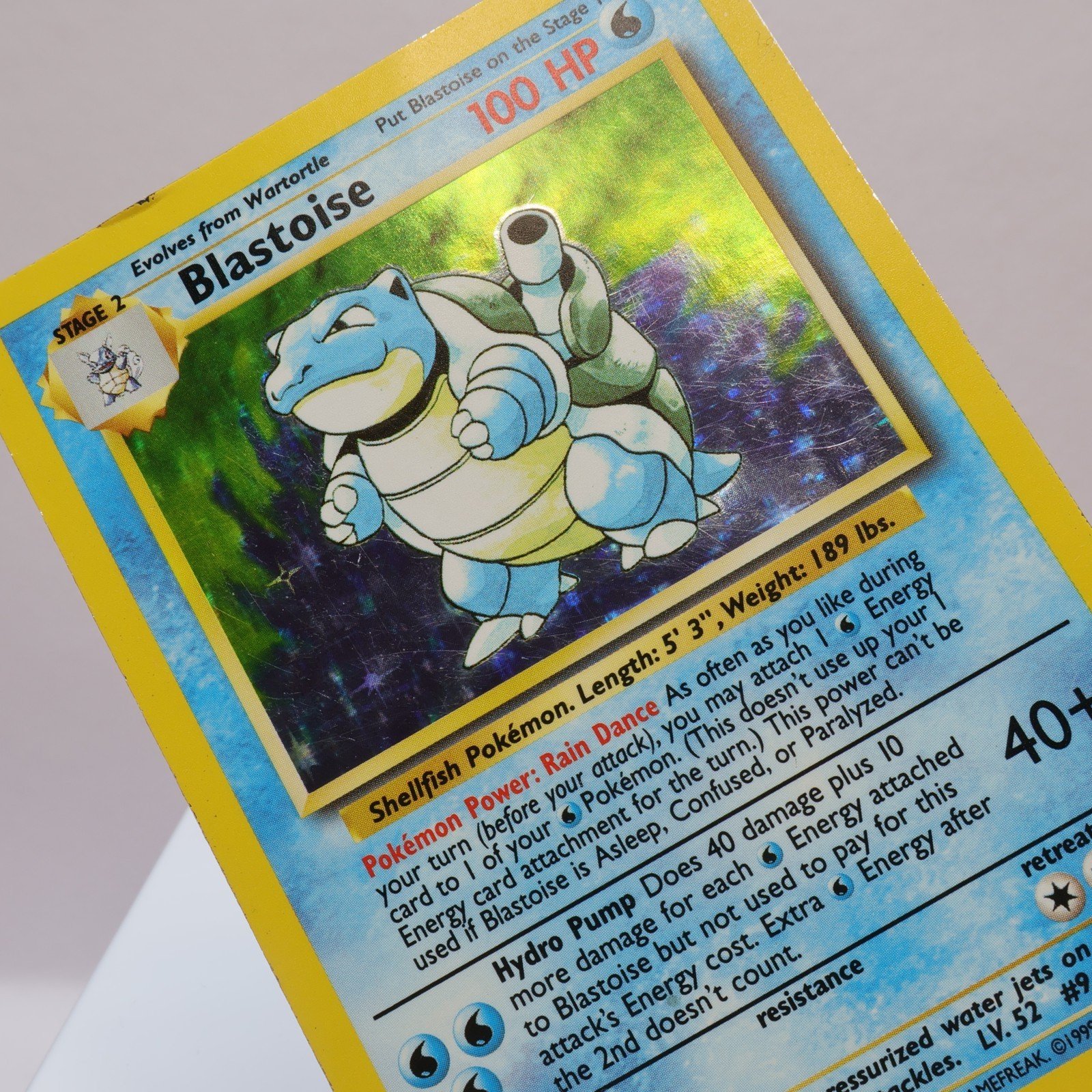 Pokemon TCG – Blastoise 2/102 Base Set Holo Rare  WOTC 1999 – HP