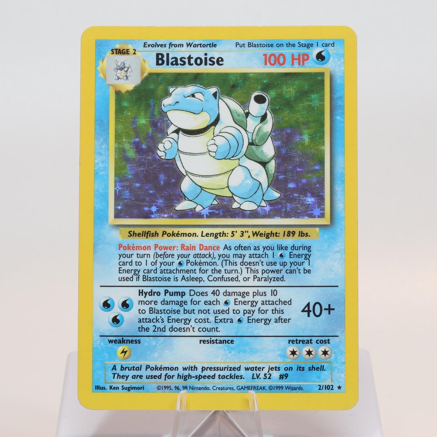 Pokemon TCG Blastoise 2102 Base Set Holo Rare WOTC EXCNM 168205418415 2