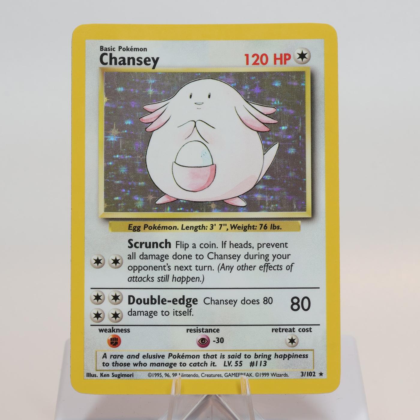 Pokemon TCG Chansey 3102 Base Set Holo Rare WOTC EXC 168205418475 2