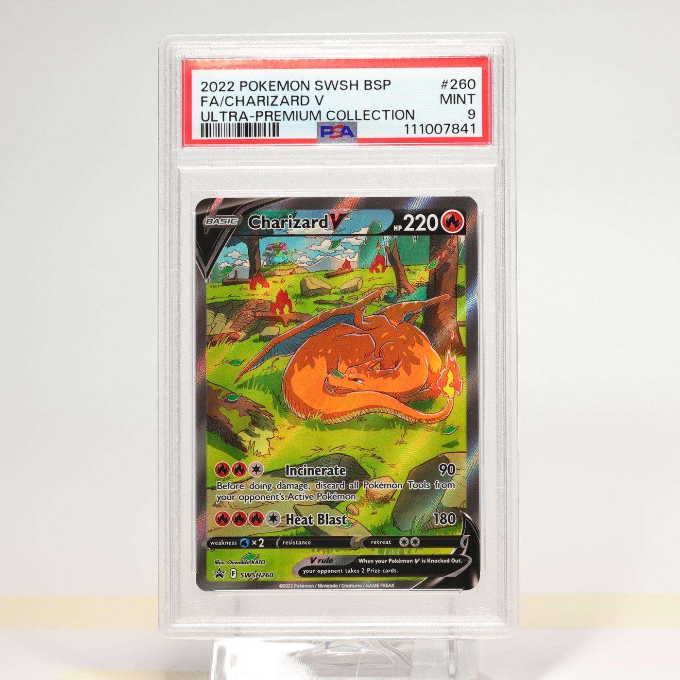 Pokemon TCG Charizard V UPC Promo SWSH260 Sword Shield Holo PSA 9 MINT 168276188985 2