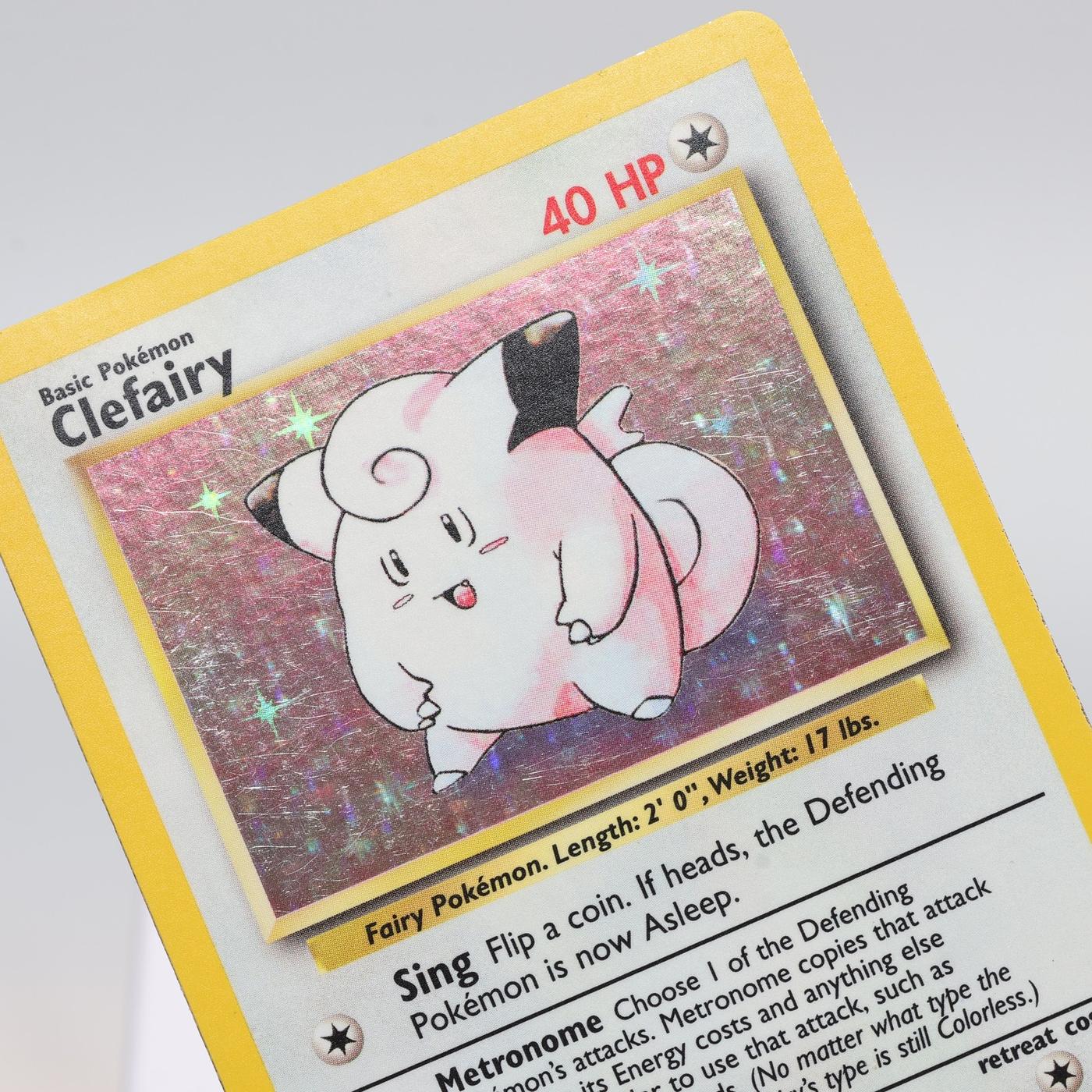 Pokemon TCG – Clefairy 5/102 Base Set Holo Rare  WOTC – EXC
