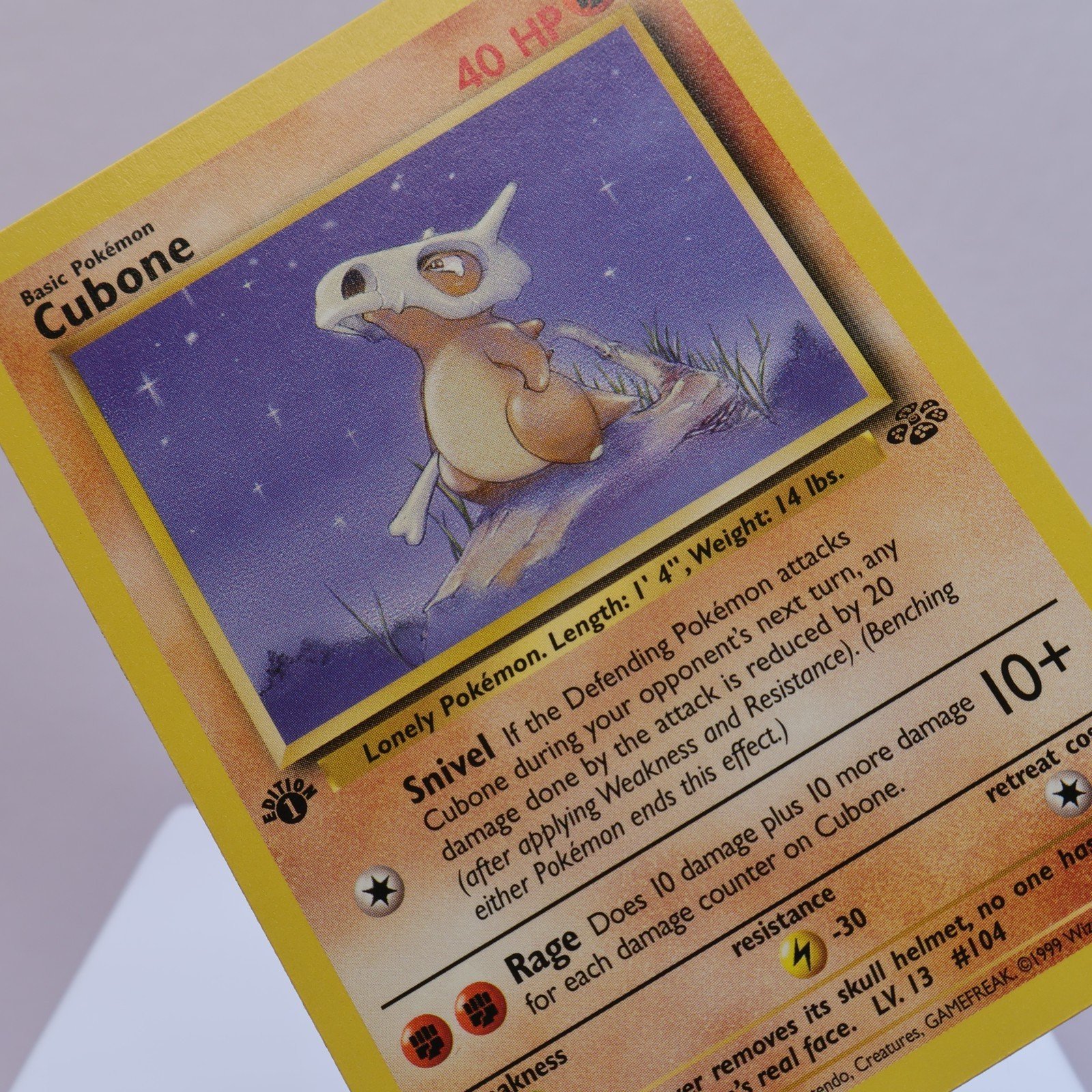 Pokemon TCG – Cubone 50/64 Jungle Common 1st Edition WOTC 1999 – EXC/NM