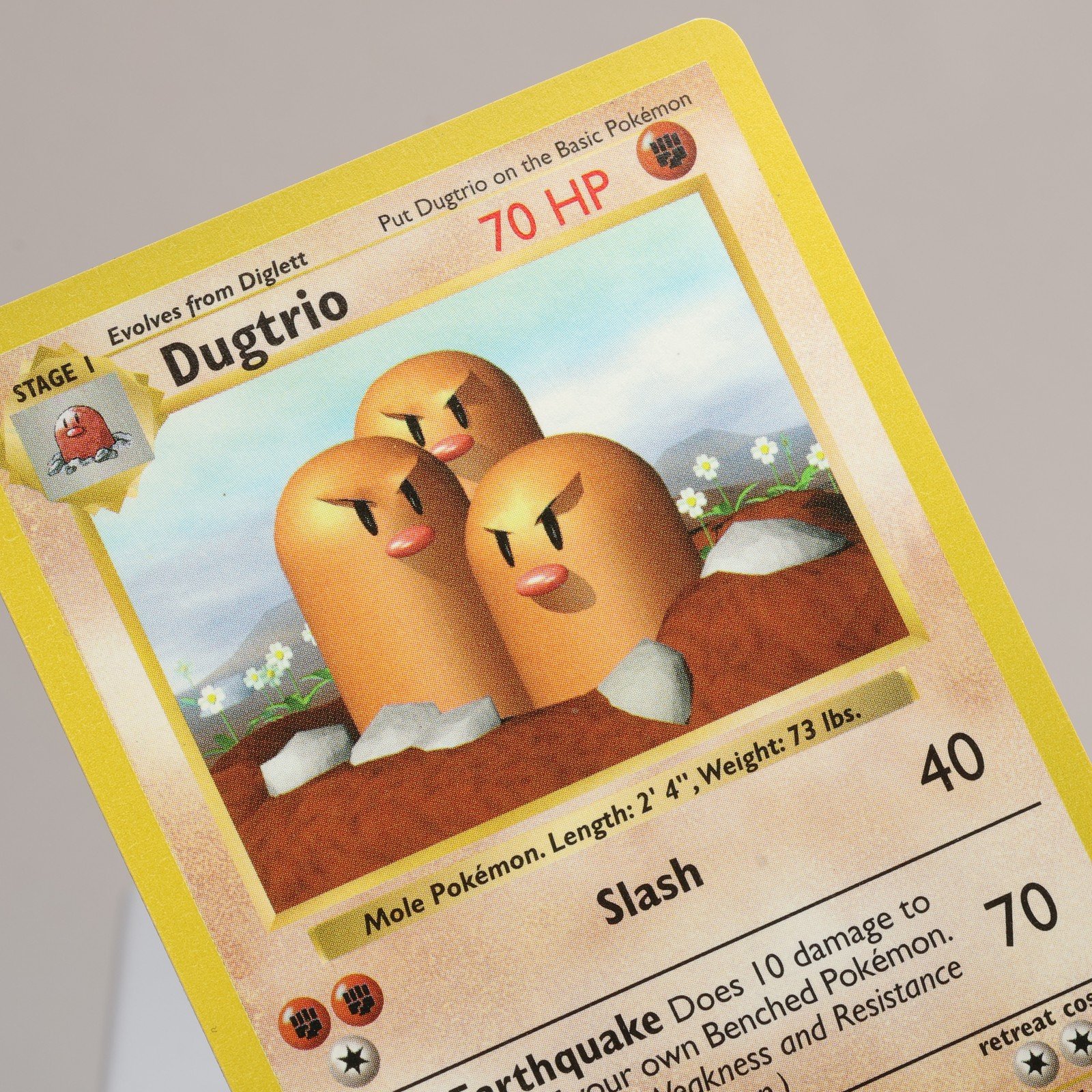Pokemon TCG Dugtrio 19102 Base Set Rare Shadowless WOTC 1999 EXCNM 168006227375