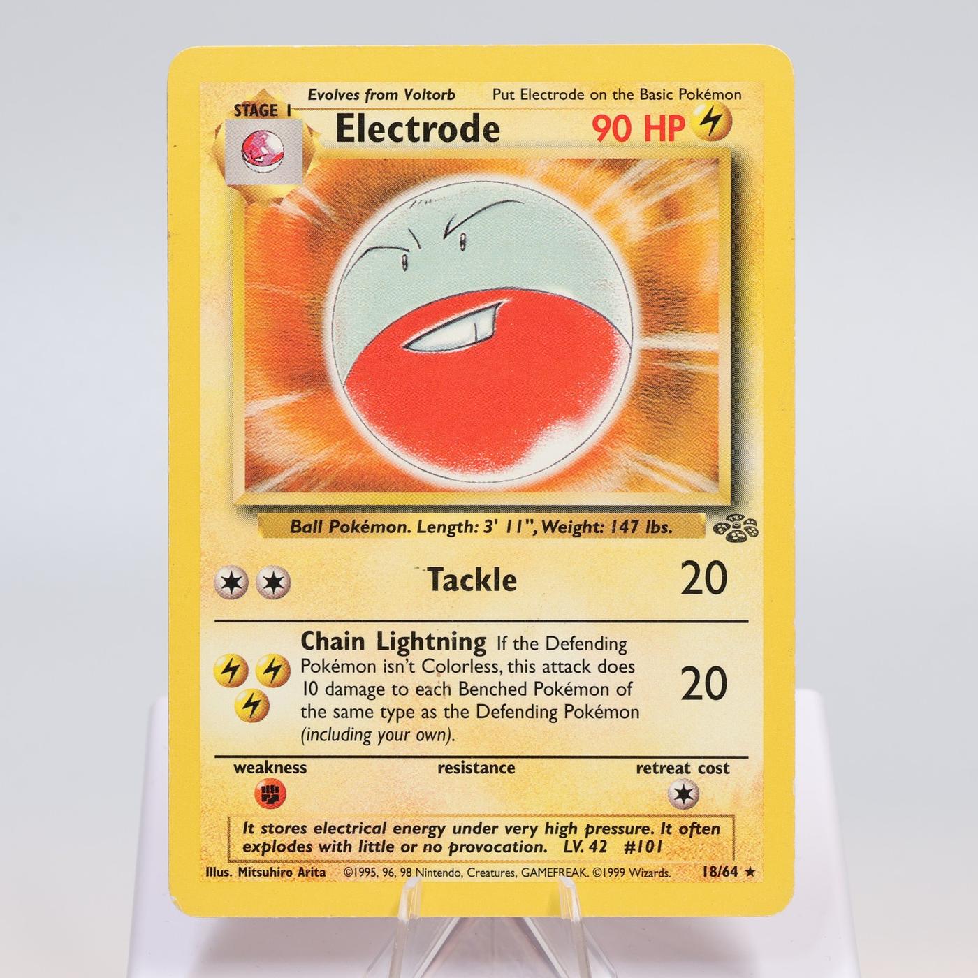 Pokemon TCG Electrode 1864 Jungle Rare WOTC MP 168411843645 2
