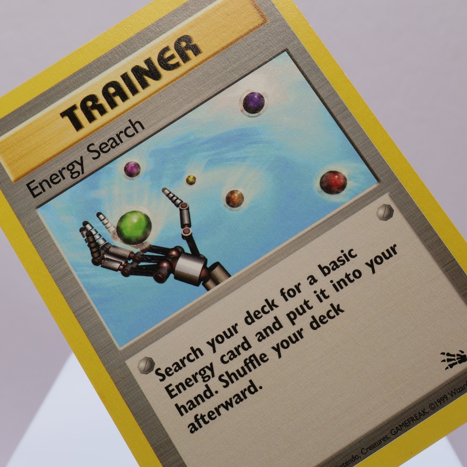 Pokemon TCG – Energy Search 59/62 Fossil Common  WOTC 1999 – EXC/NM