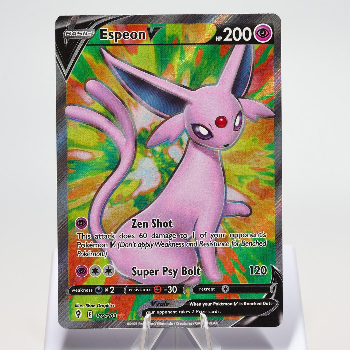 Pokemon TCG Espeon V 179203 Evolving Skies Full Art NM 168287250375 2