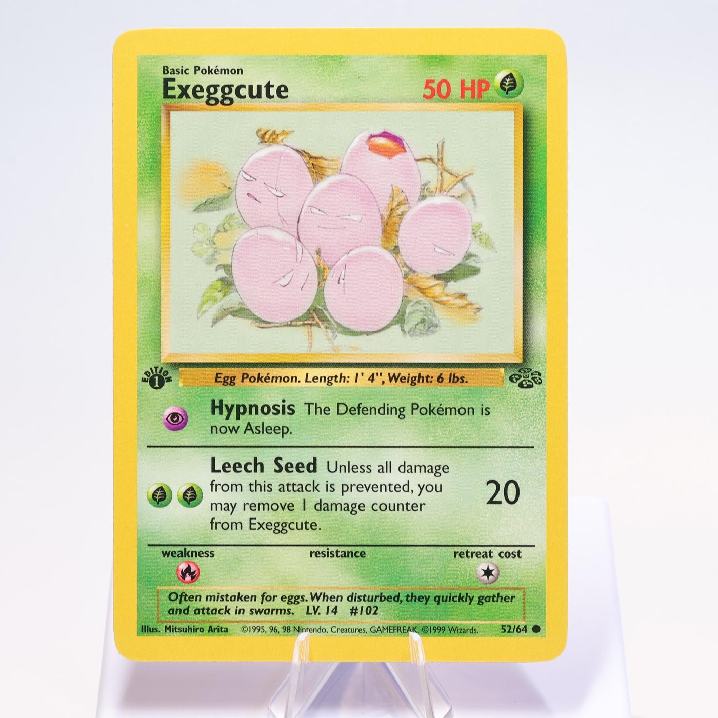 Pokemon TCG Exeggcute 5264 Jungle Common 1st Edition WOTC EXCNM 168300703695 2