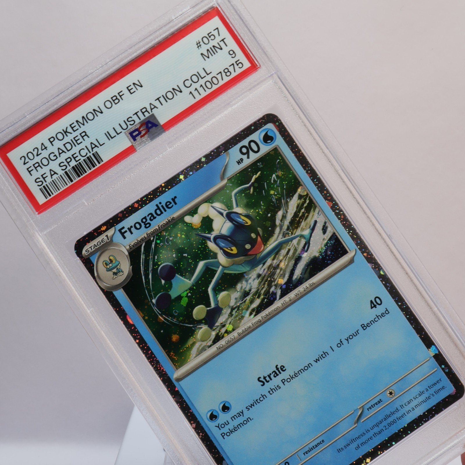 Pokemon TCG – Frogadier 057/197 – Promo Cosmos Holo Obsidian Flames – PSA 9 MINT