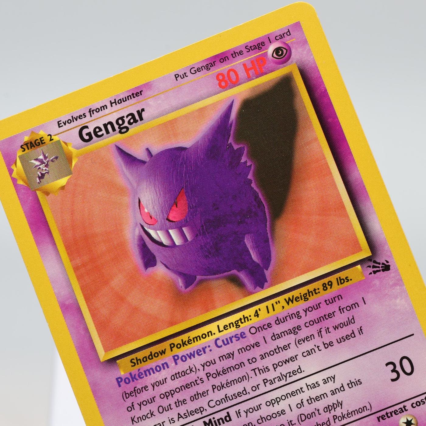 Pokemon TCG Gengar 2062 Fossil Rare WOTC EXCNM 168411843655