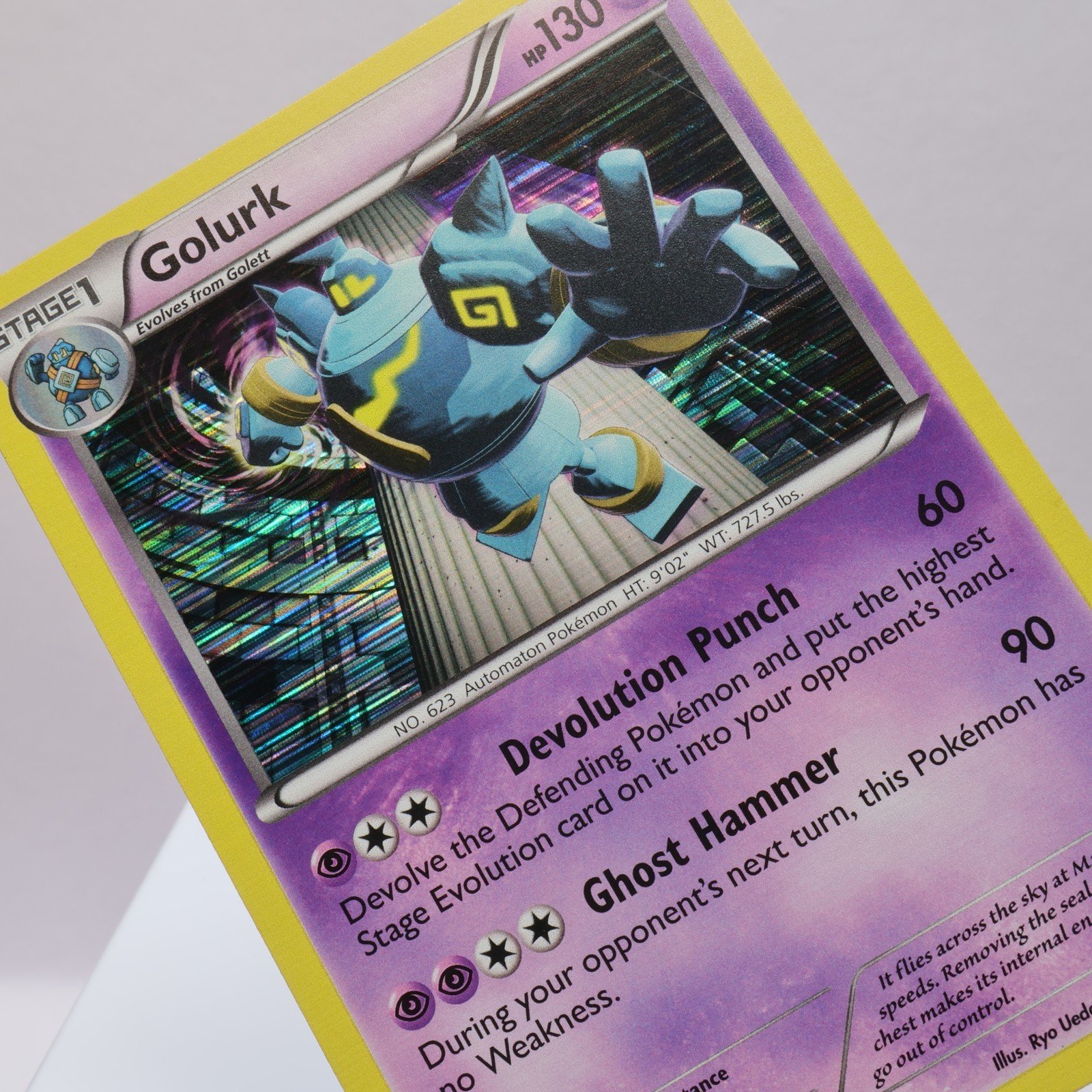 Pokemon TCG – Golurk 59/124 Dragons Exalted Holo Rare   – EXC/NM