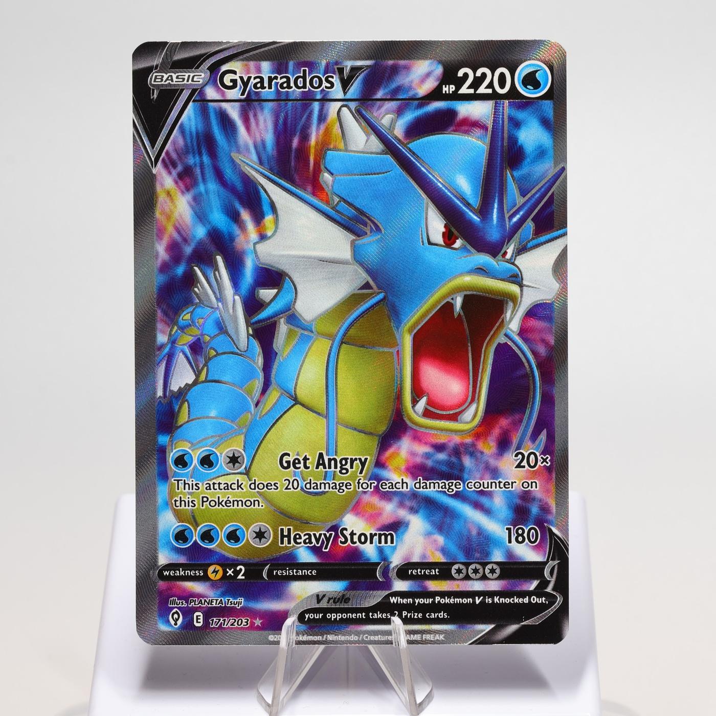 Pokemon TCG Gyarados V 171203 Evolving Skies Full Art NM 168287250385 2
