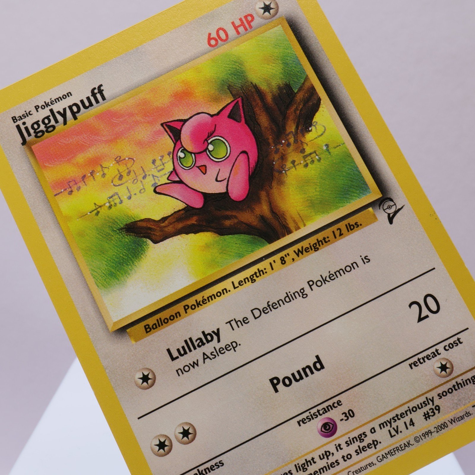 Pokemon TCG – Jigglypuff 77/130 Base Set 2 Common  WOTC – EXC