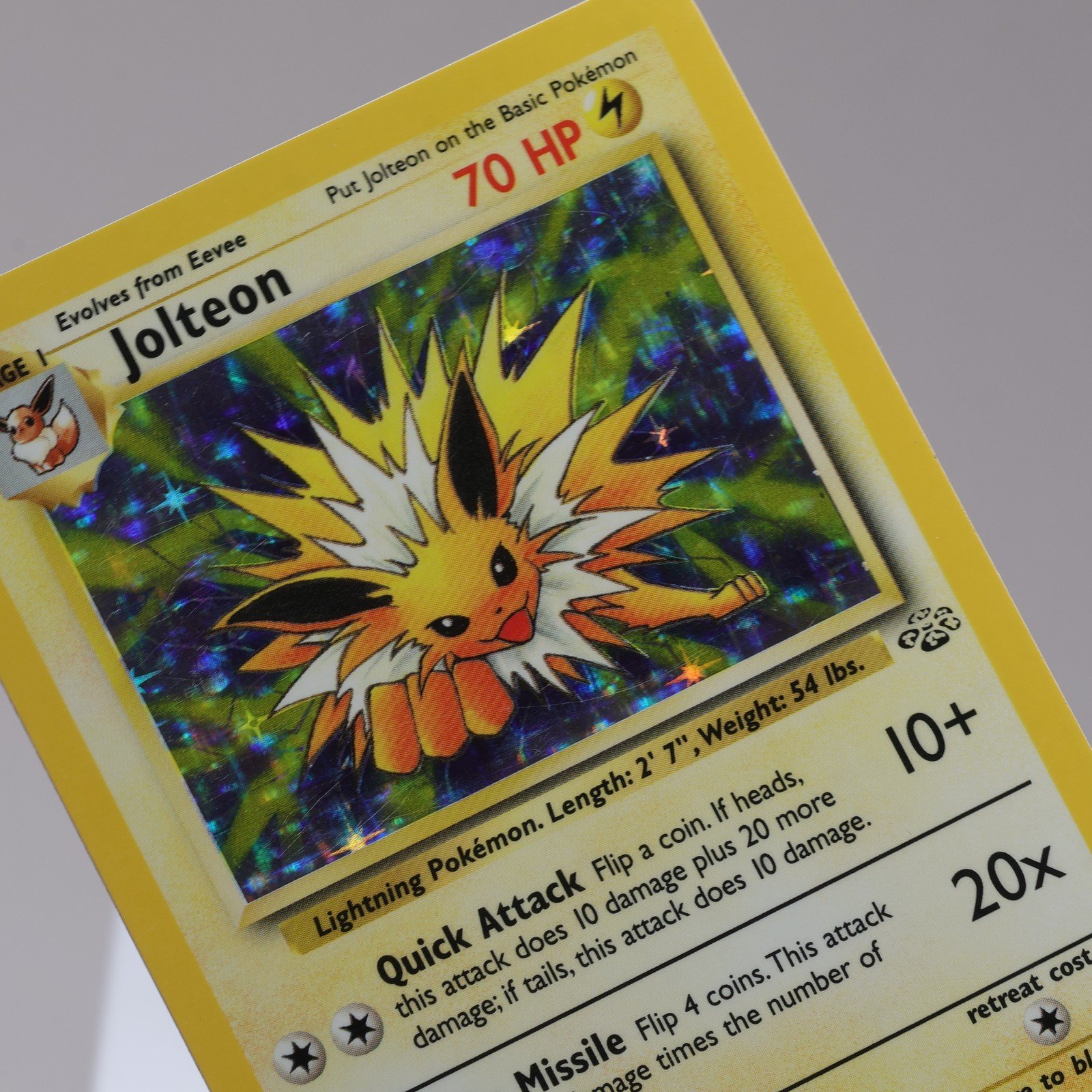 Pokemon TCG Jolteon 464 Jungle Holo Rare WOTC 1999 EXC 167950659025