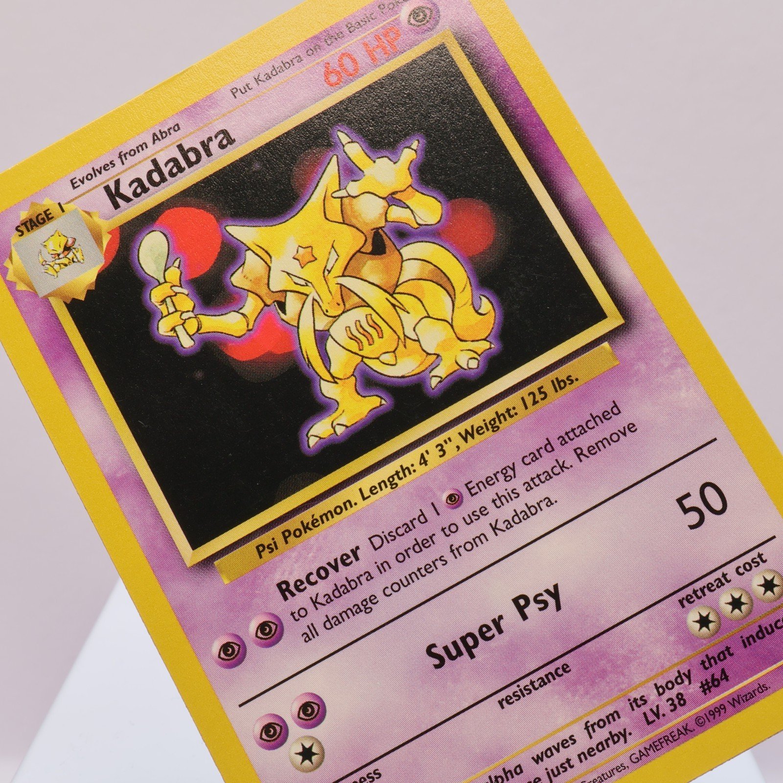 Pokemon TCG Kadabra 32102 Base Set Uncommon WOTC 1999 EXCNM 167710747755