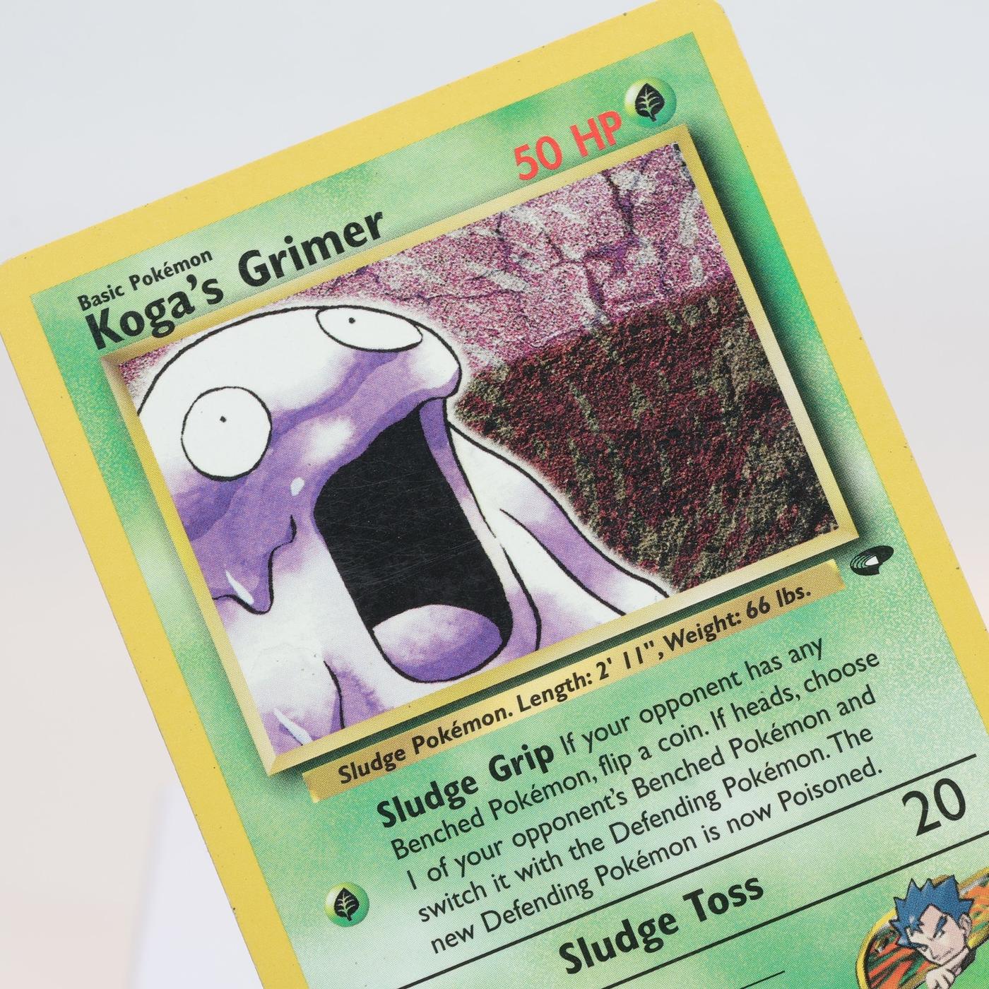 Pokemon TCG Kogas Grimer 78132 Gym Challenge Common WOTC MP 168232466185