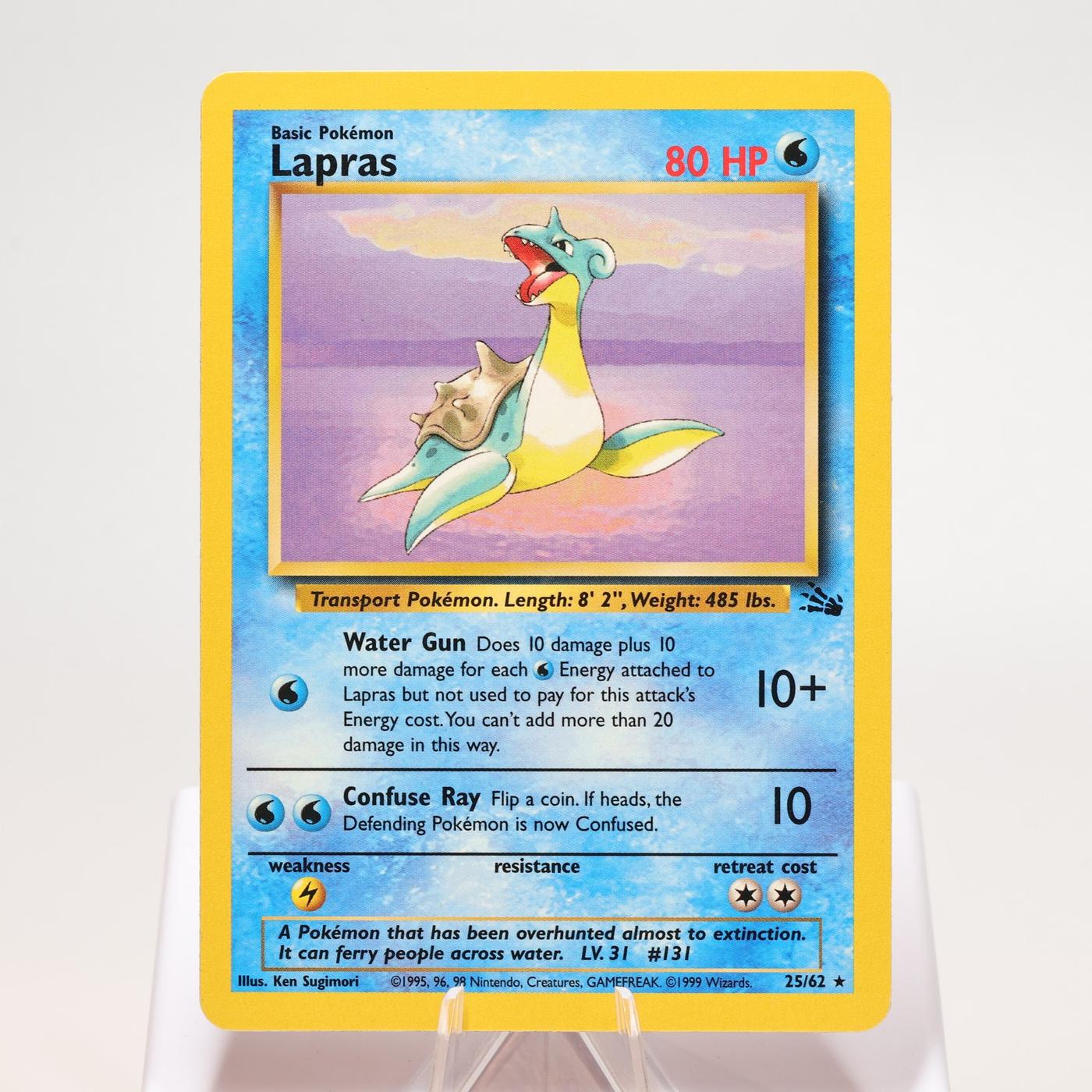 Pokemon TCG Lapras 2562 Fossil Rare WOTC EXCNM 168325203355 2