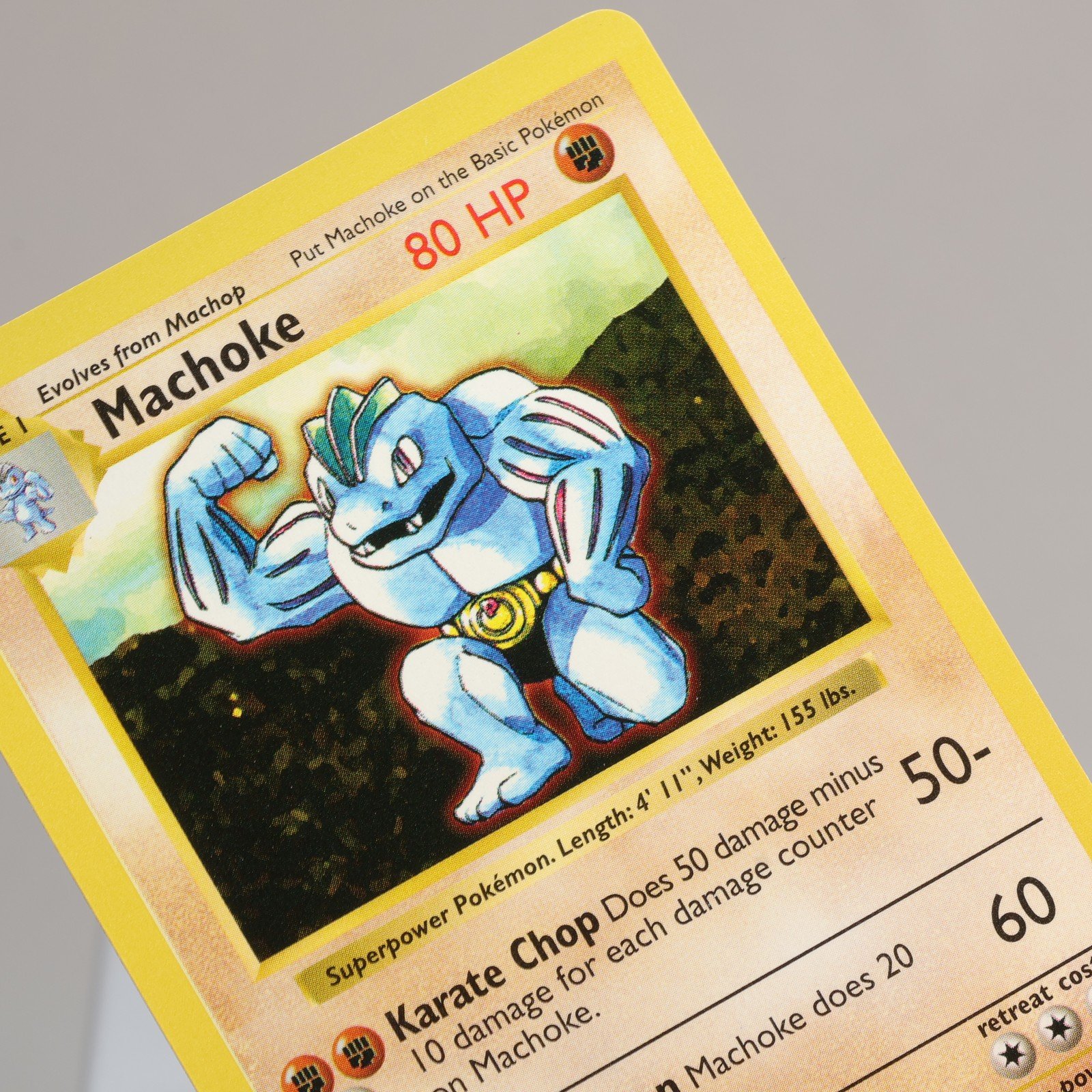 Pokemon TCG – Machoke 34/102 Base Set Uncommon Shadowless WOTC 1999 – NM