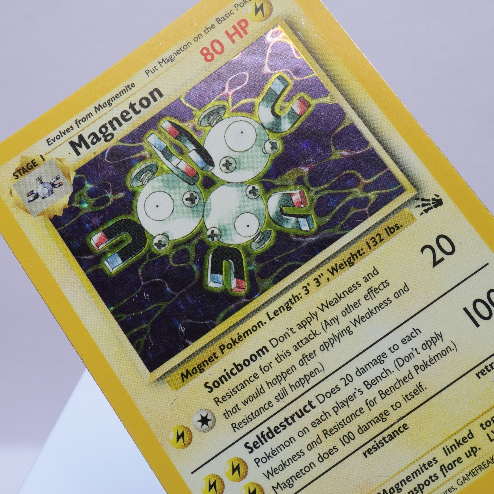Pokemon TCG – Magneton 11/62 Fossil Holo Rare  WOTC 1999 – HP