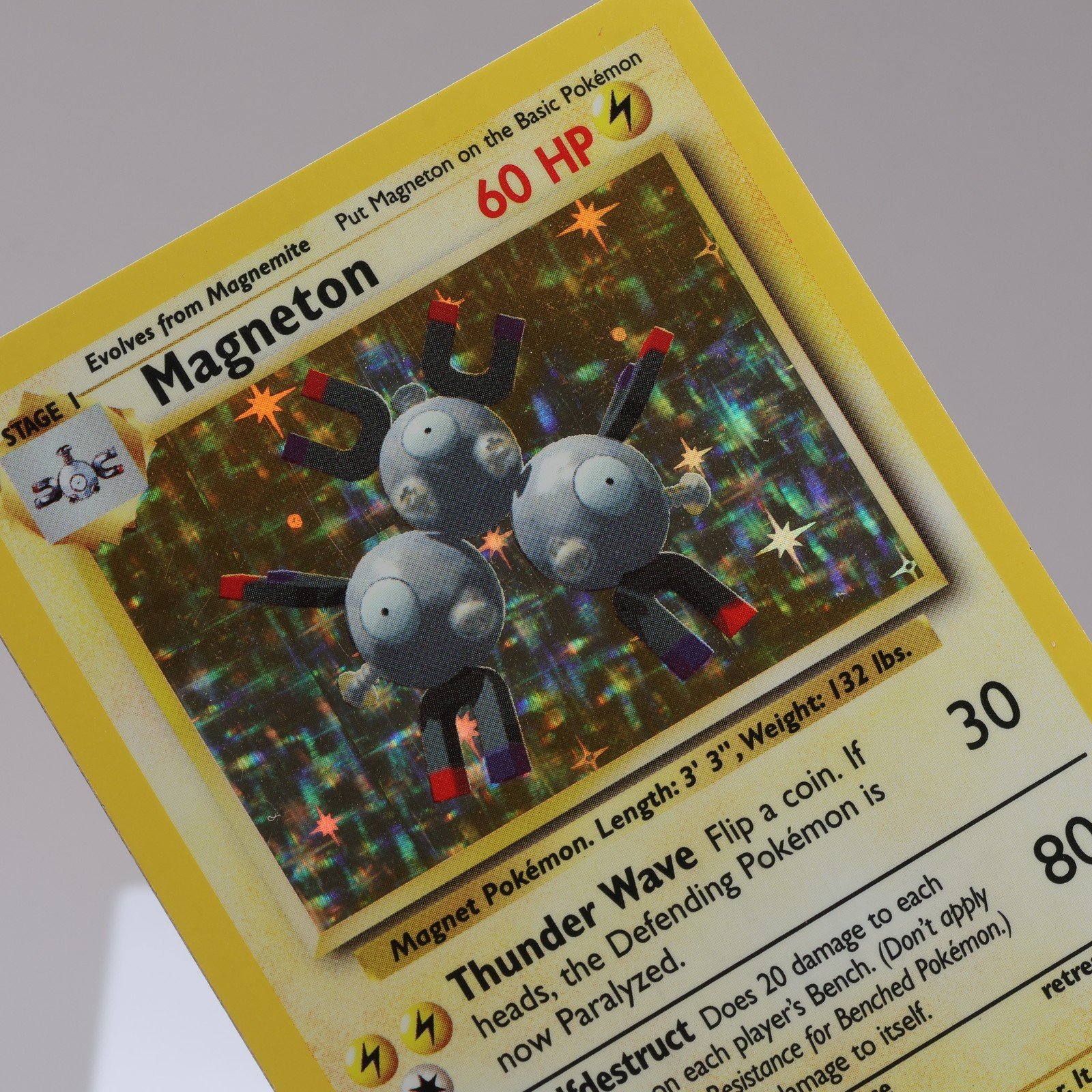 Pokemon TCG Magneton 9102 Base Set Holo Rare WOTC 1999 EXCNM 167950659055
