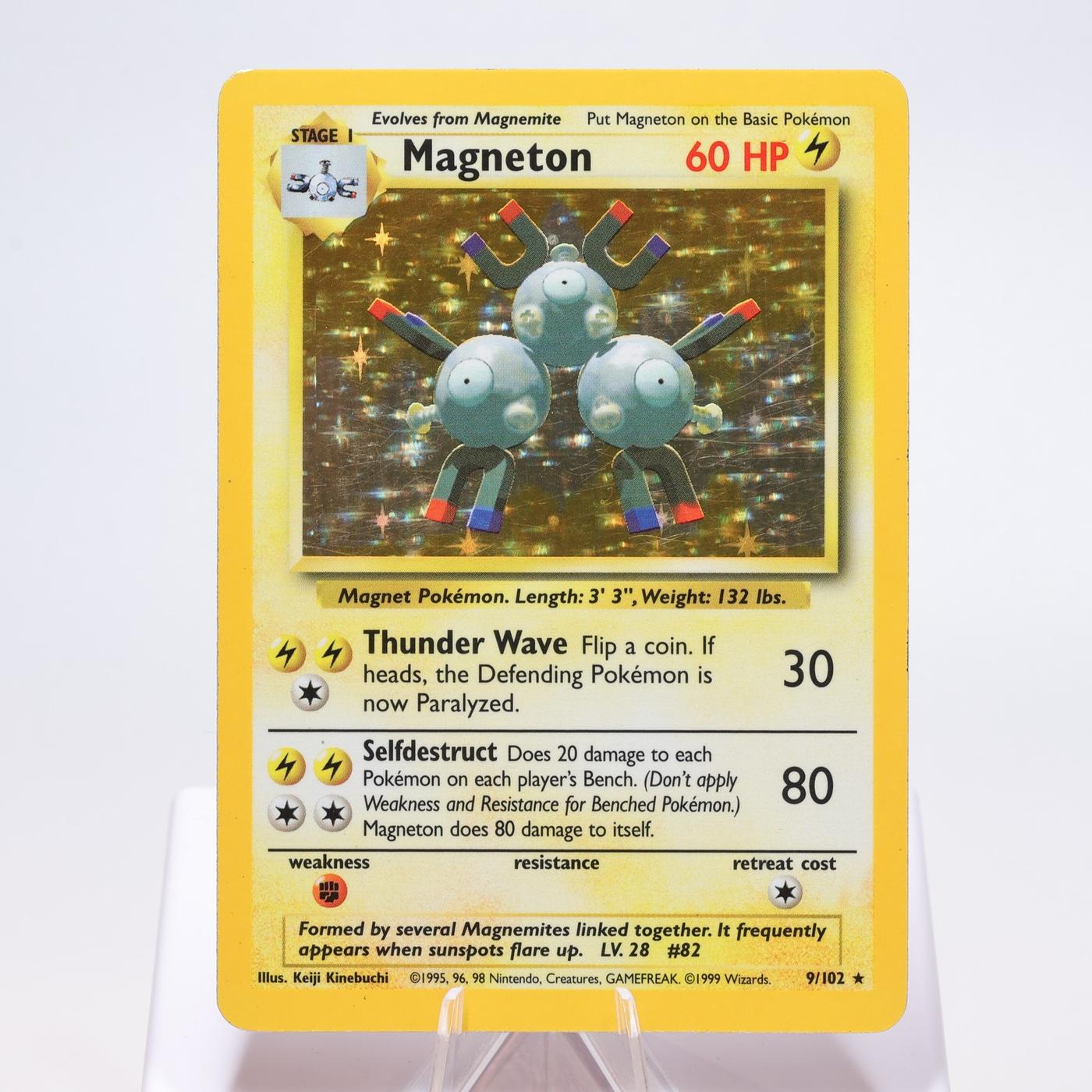 Pokemon TCG Magneton 9102 Base Set Holo Rare WOTC LP 168327252505 2