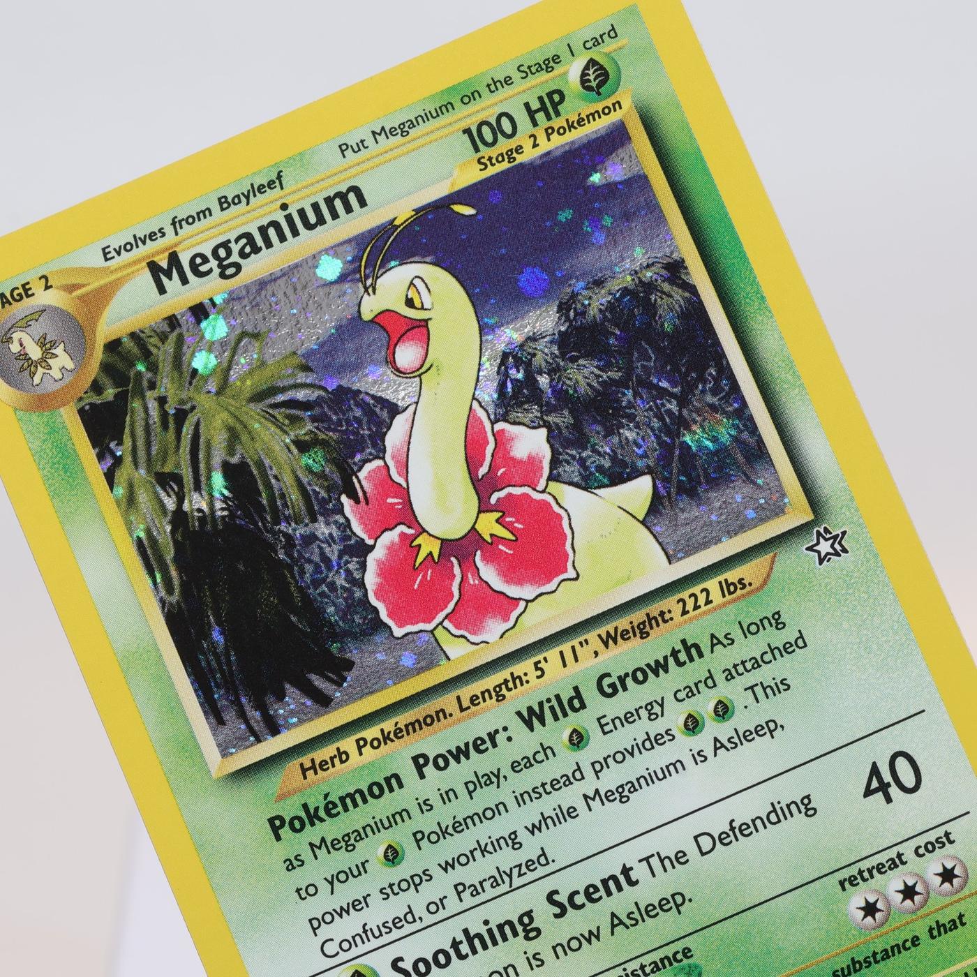 Pokemon TCG Meganium 11111 Neo Genesis Holo Rare WOTC EXCNM 168205418425