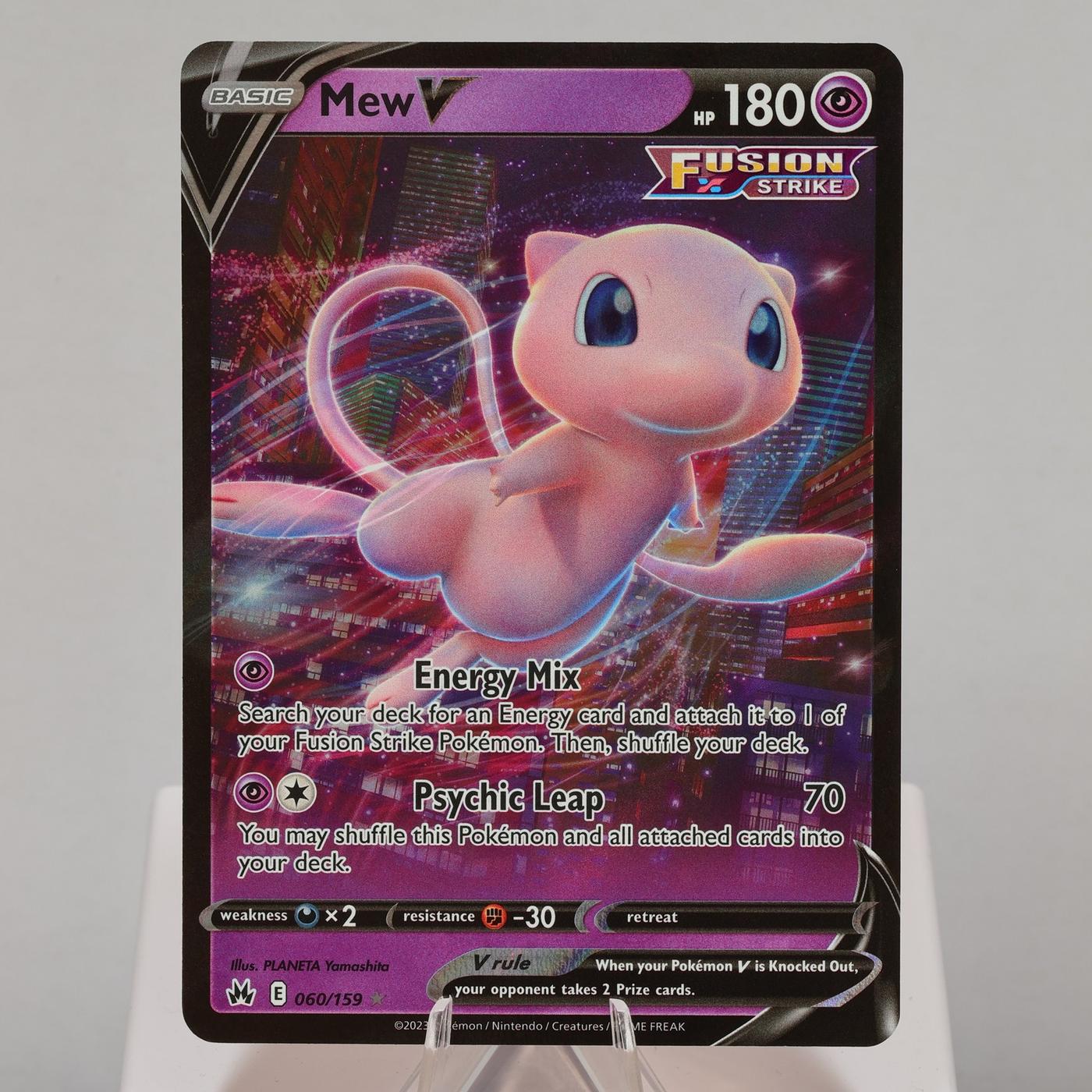Pokemon TCG Mew V 060159 Crown Zenith V Rare WOTC NMM 168575354965 2