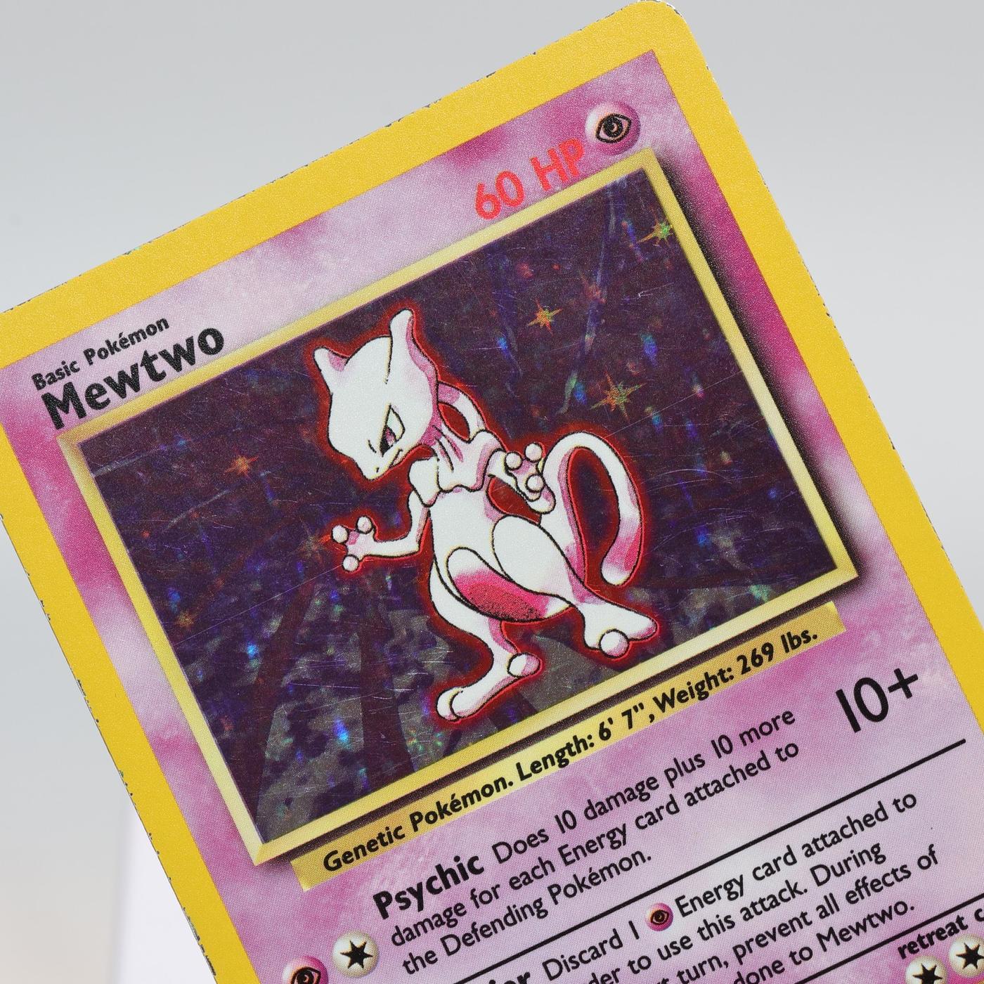 Pokemon TCG Mewtwo 10102 Base Set Holo Rare WOTC EXC 168421188125