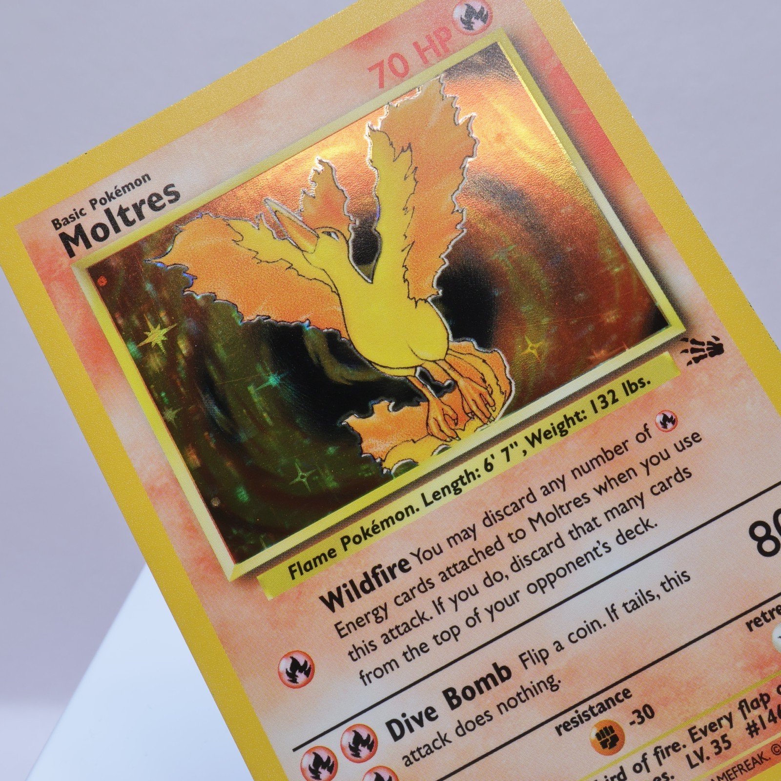 Pokemon TCG – Moltres 12/62 Fossil Holo Rare  WOTC 1999 – NM