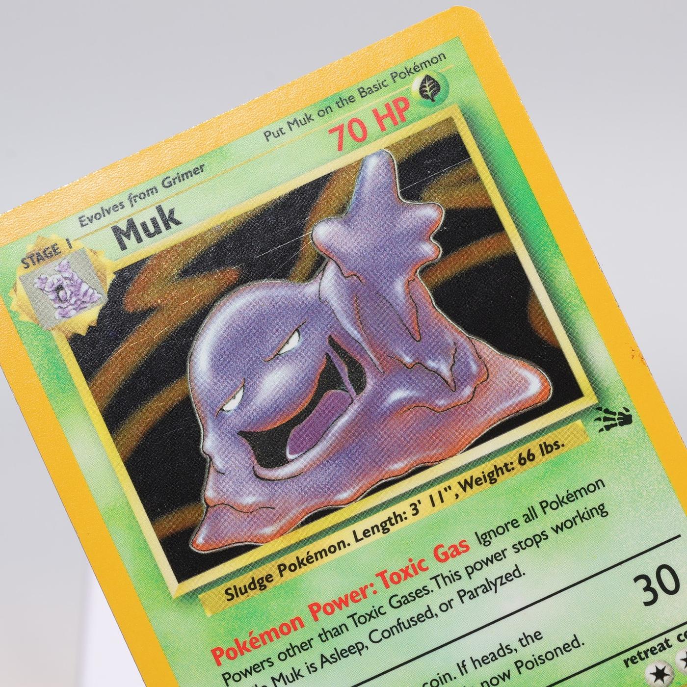 Pokemon TCG Muk 1362 Fossil Holo Rare WOTC EXCNM 168421188085