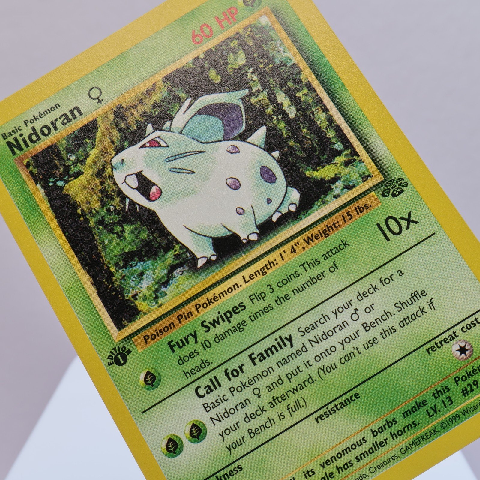 Pokemon TCG – Nidoran F 57/64 Jungle Common 1st Edition WOTC 1999 – NM