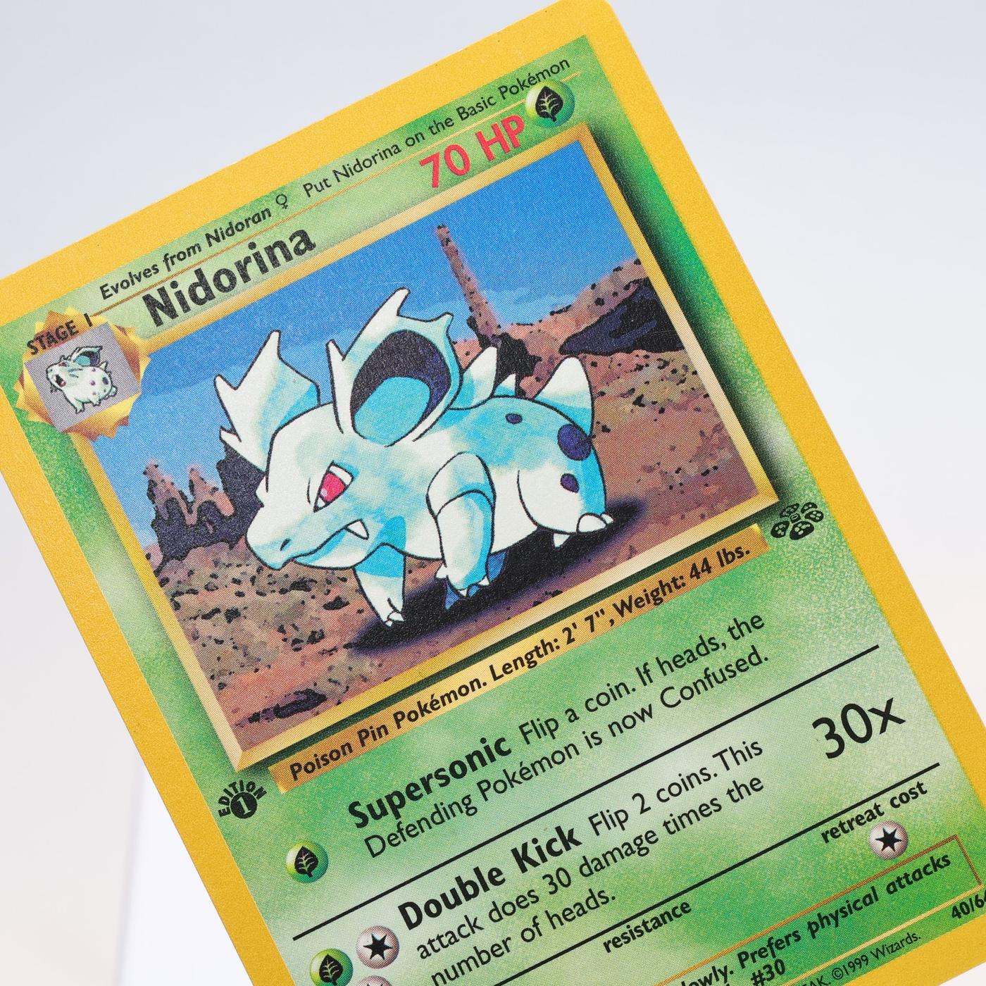 Pokemon TCG Nidorina 4064 Jungle Uncommon 1st Edition WOTC LP 168300703685