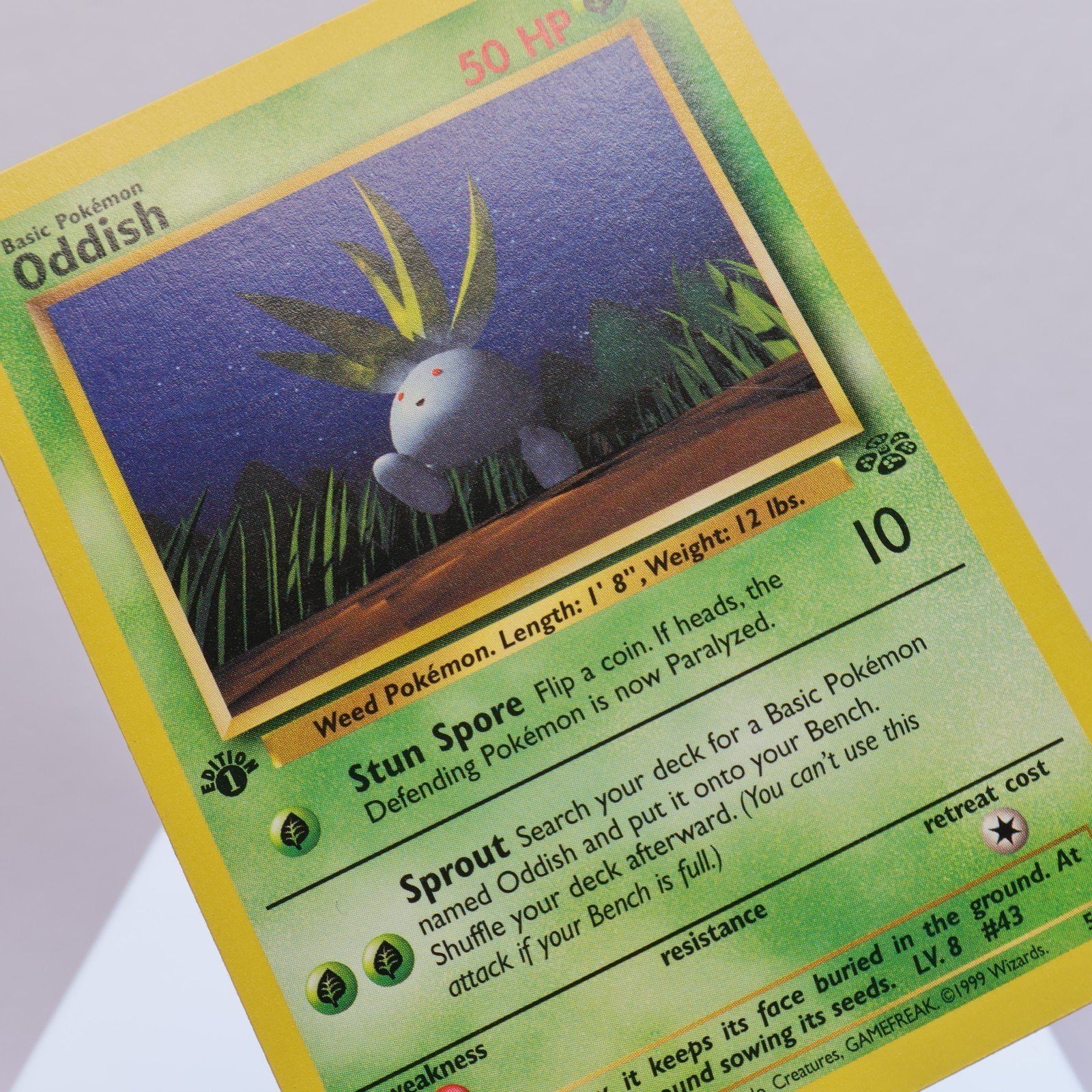 Pokemon TCG – Oddish 58/64 Jungle Common 1st Edition WOTC 1999 – EXC/NM