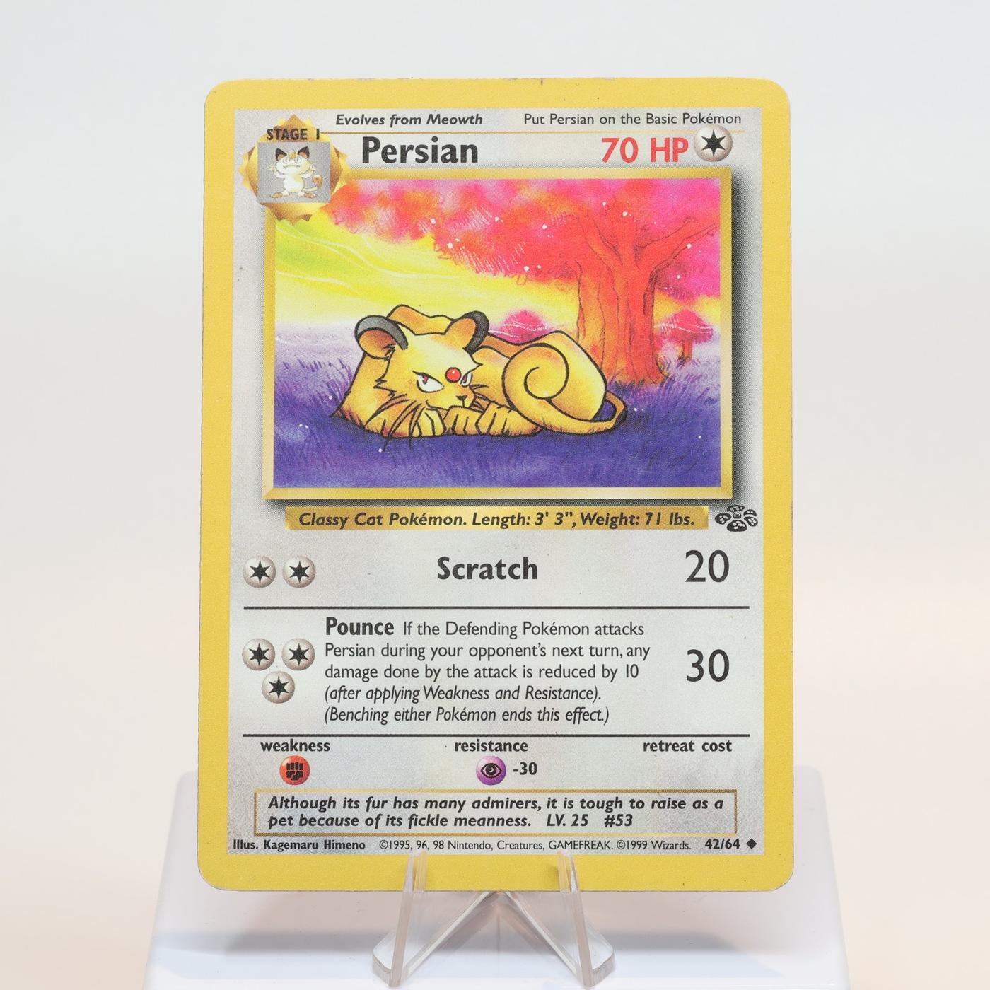 Pokemon TCG Persian 4264 Jungle Uncommon WOTC MPIndent 168232466095 2