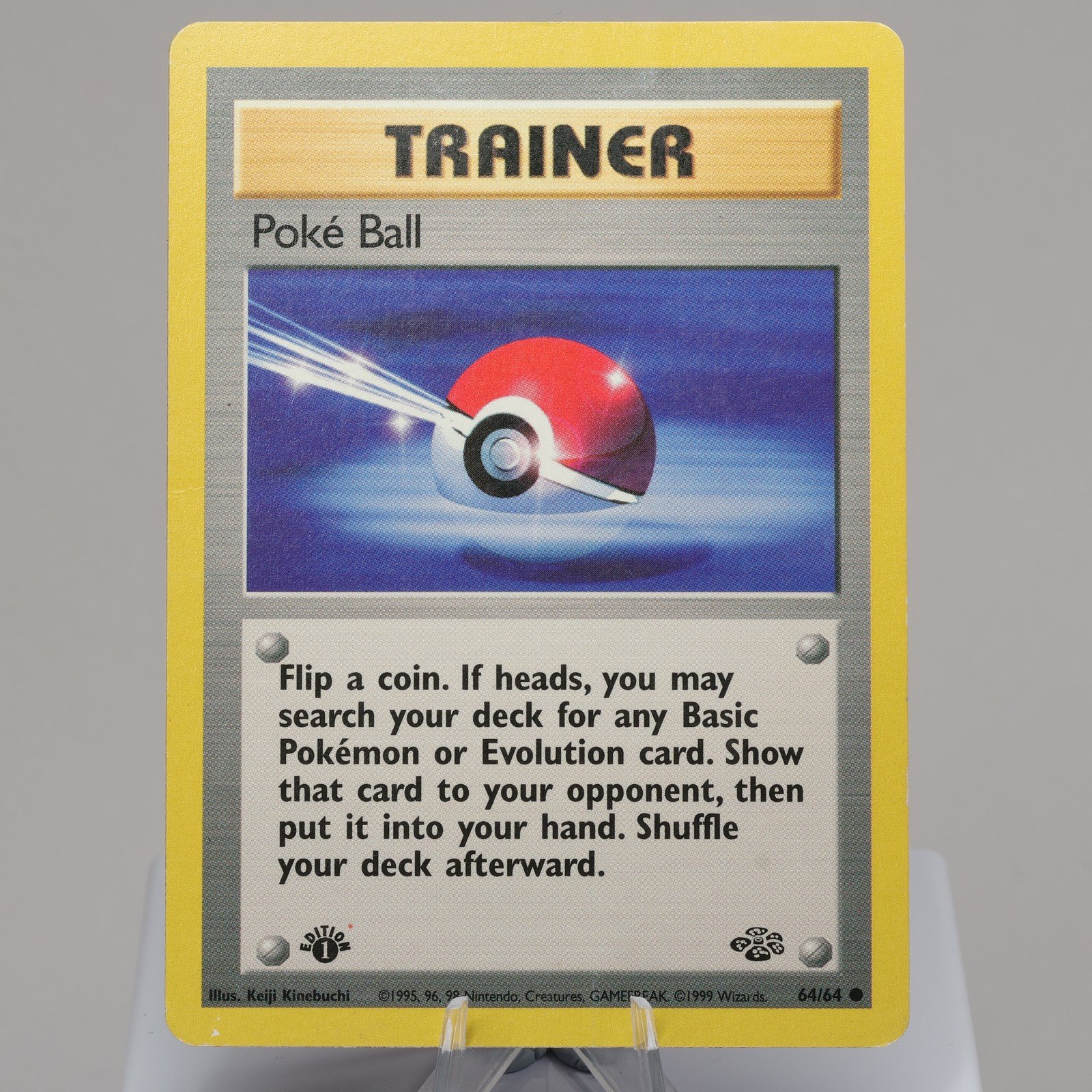 Pokemon TCG Poke Ball 6464 Jungle Common 1st Edition HP 167965977955 2