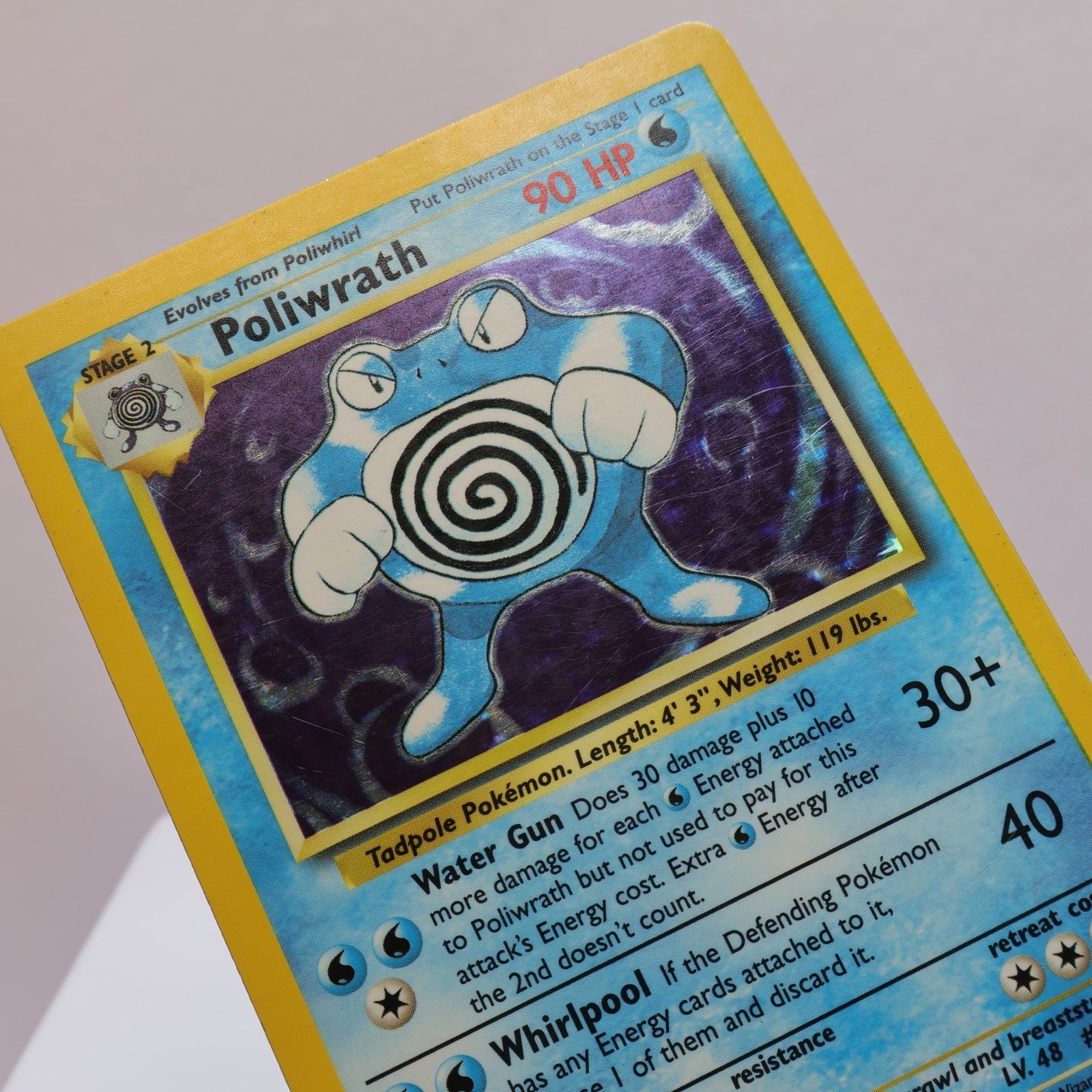 Pokemon TCG Poliwrath 13102 Base Set Holo Rare WOTC 1999 PL 167830364445