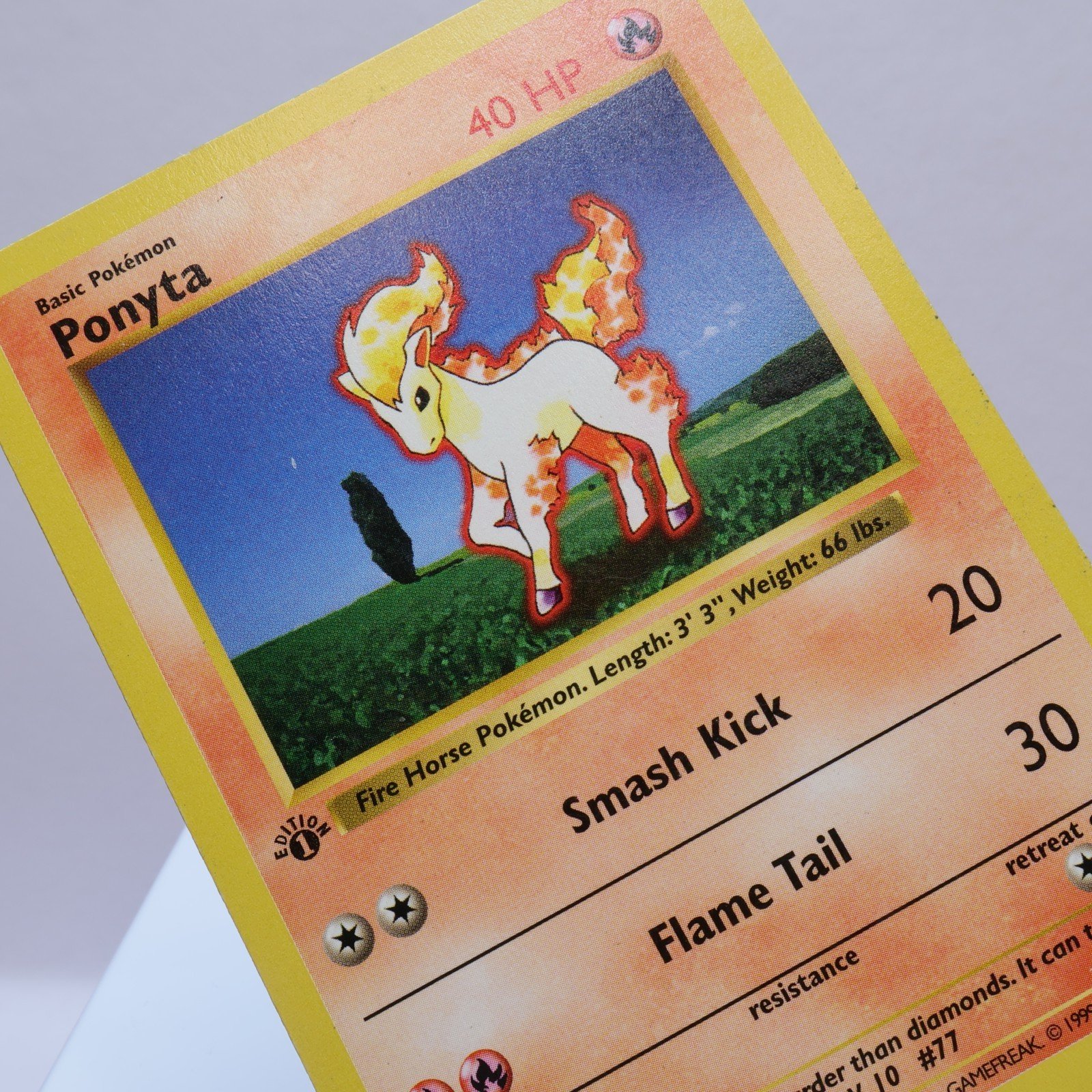 Pokemon TCG – Ponyta 60/102 Base Set Common 1st Edition WOTC 1999