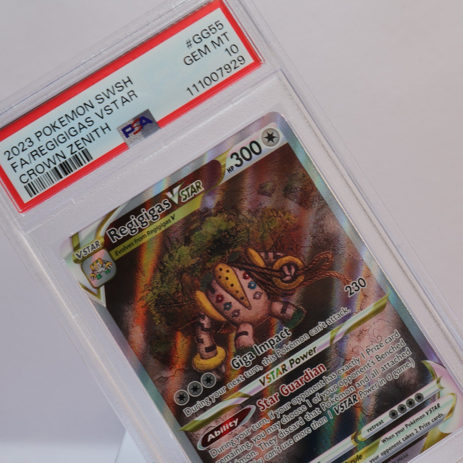 Pokemon TCG – Regigigas VSTAR GG55/GG70 Crown Zenith – PSA 10 GEM MT