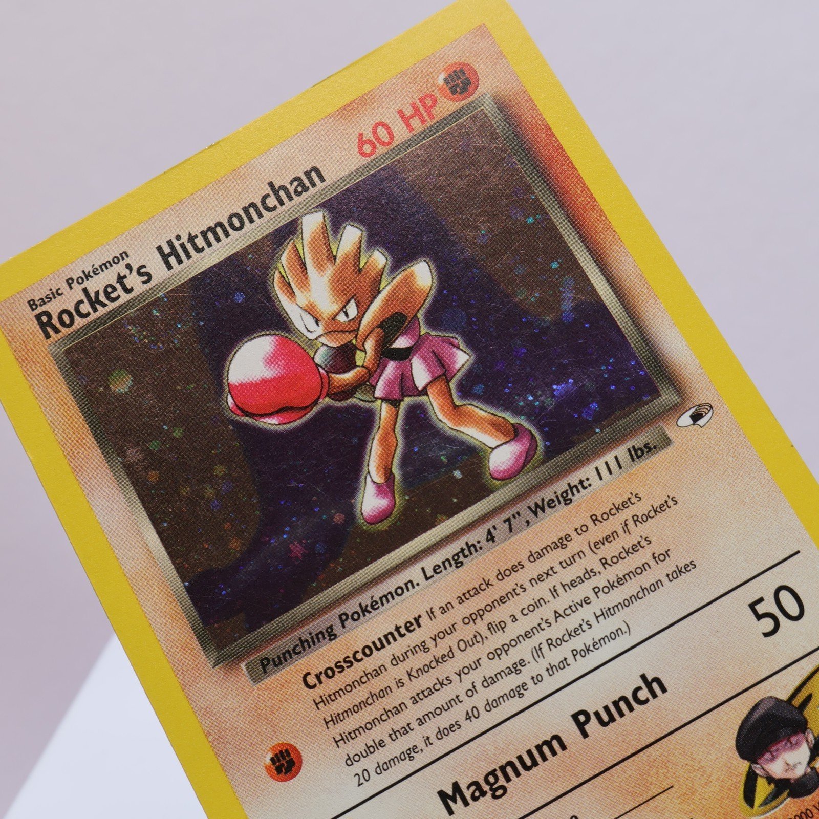 Pokemon TCG Rockets Hitmonchan 11132 Gym Heroes Holo Rare WOTC 1999 EXC 167830364505