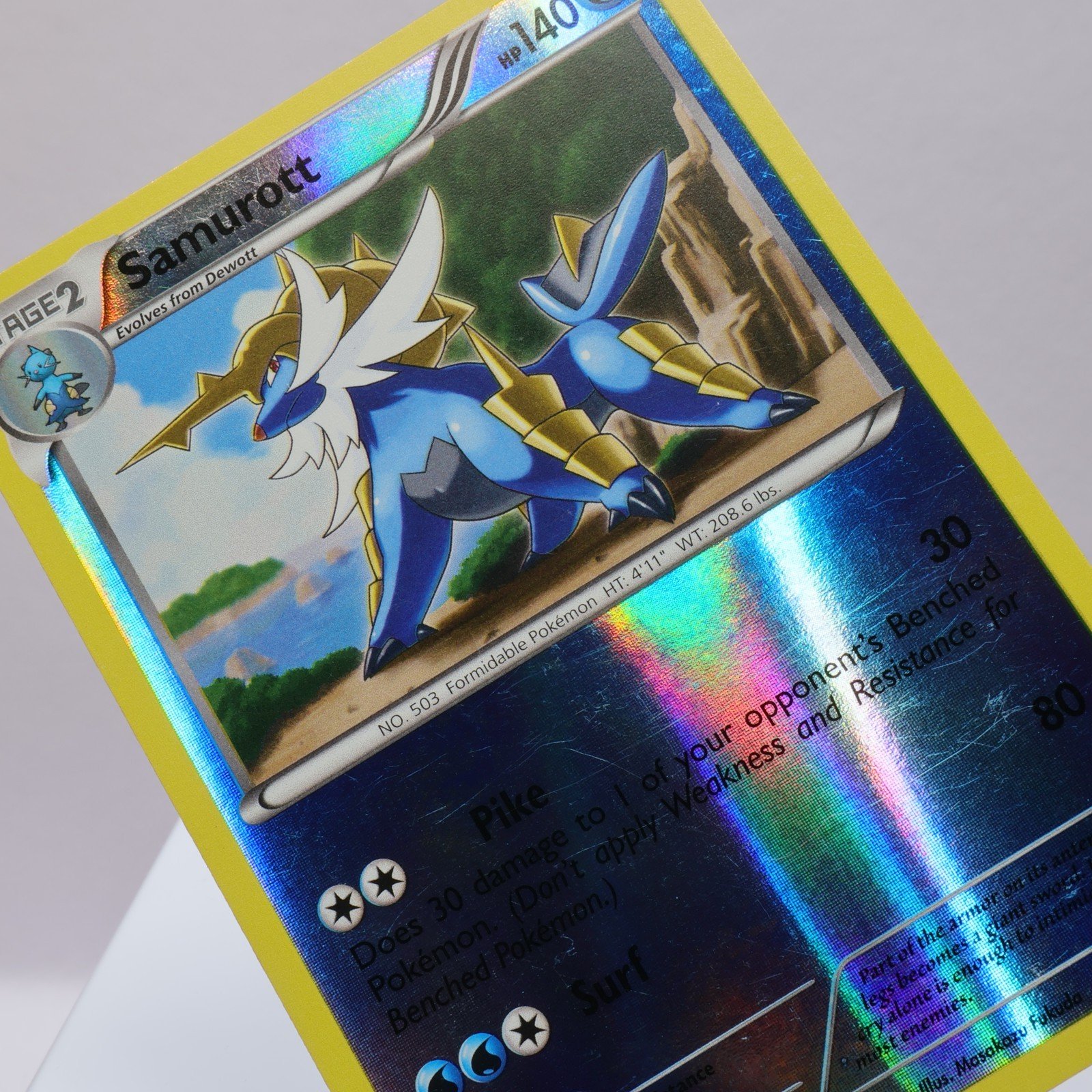 Pokemon TCG – Samurott 31/114 Black & White Holo Rare Rev Holo  – LP