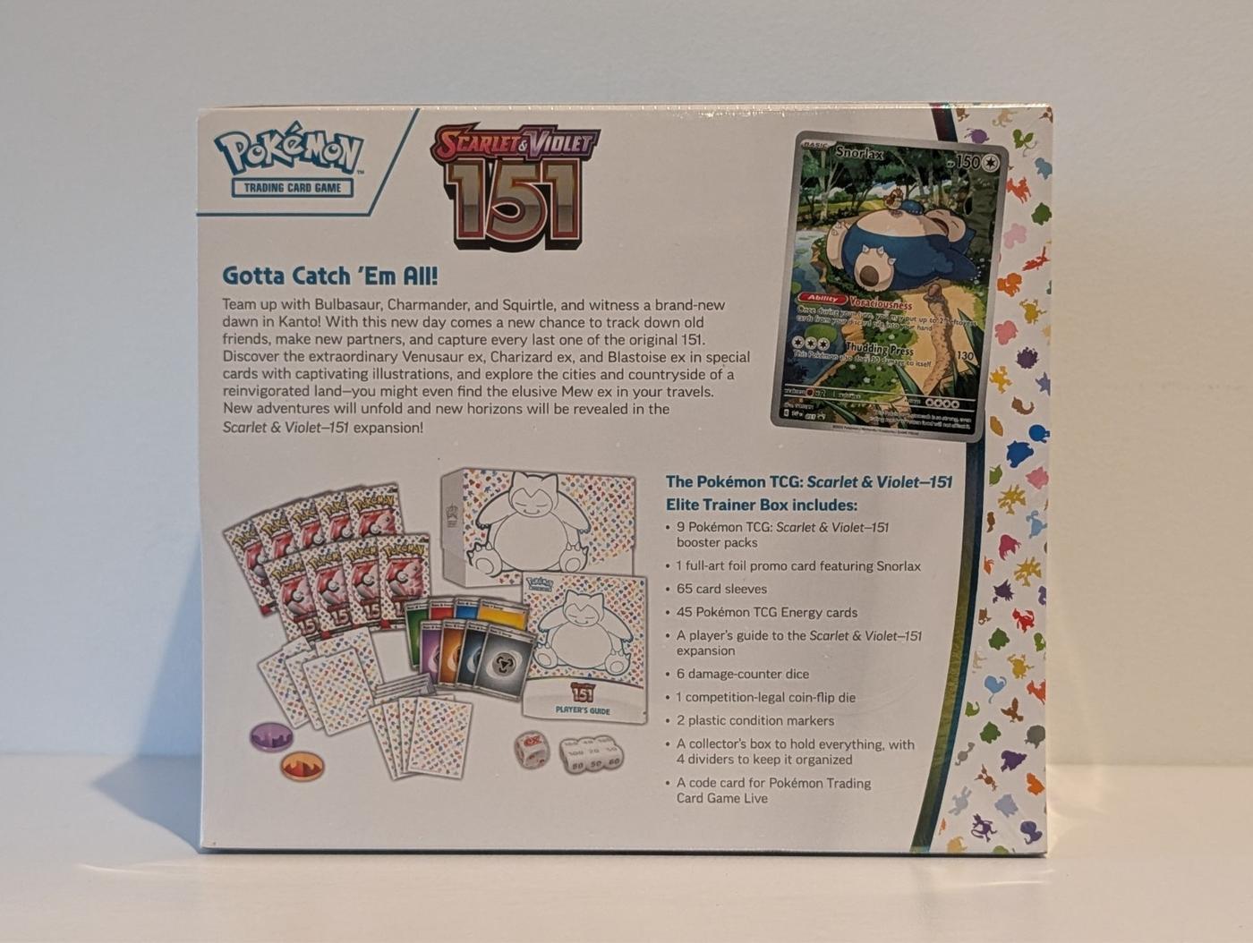 Pokemon TCG Scarlet Violet 151 Elite Trainer Box ETB NEW SEALED 168599881455 2
